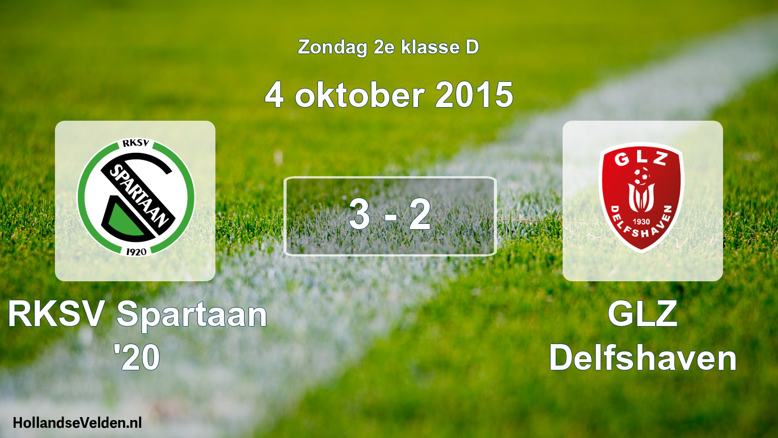 Total number of matches played: RKSV Spartaan '20 - GLZ Delfshaven 3 - 2 (4 October 2015)