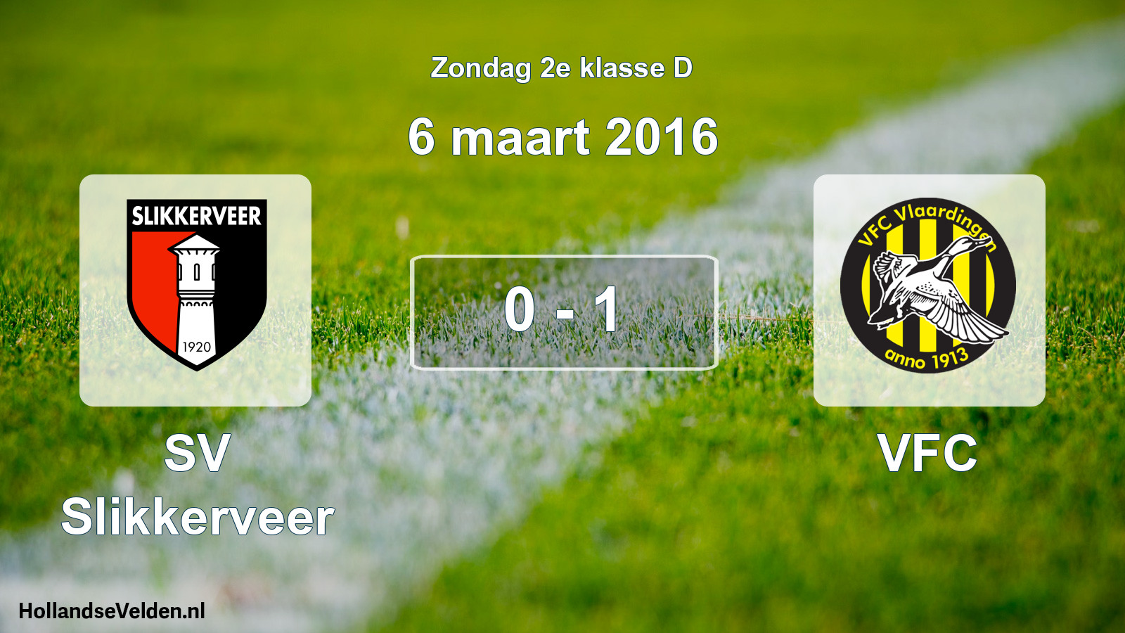 Total number of matches played: SV Slikkerveer - VFC 0 - 1 (6 March 2016)
