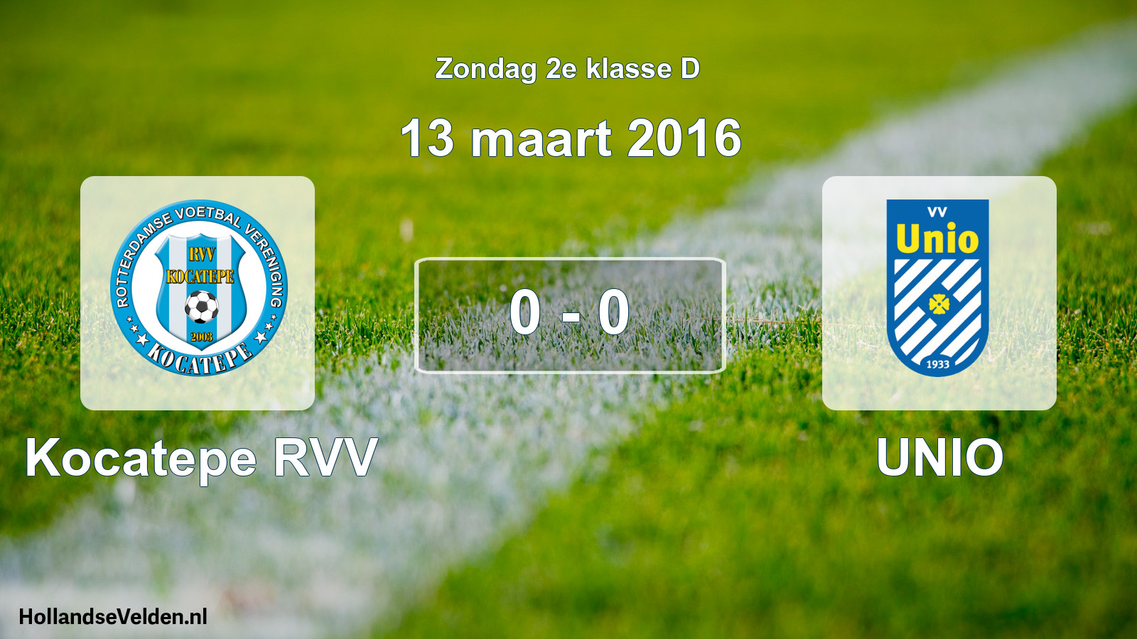 Total number of matches played: Kocatepe RVV - UNIO 0 - 0 (13 March 2016)