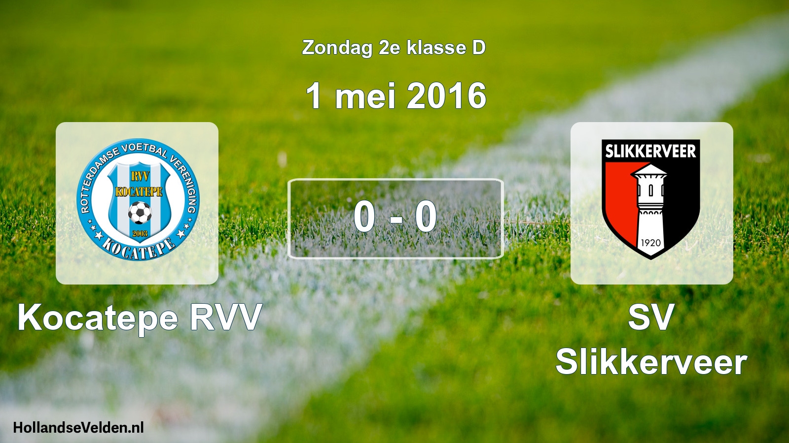 Total number of matches played: Kocatepe RVV - SV Slikkerveer 0 - 0 (1 May 2016)