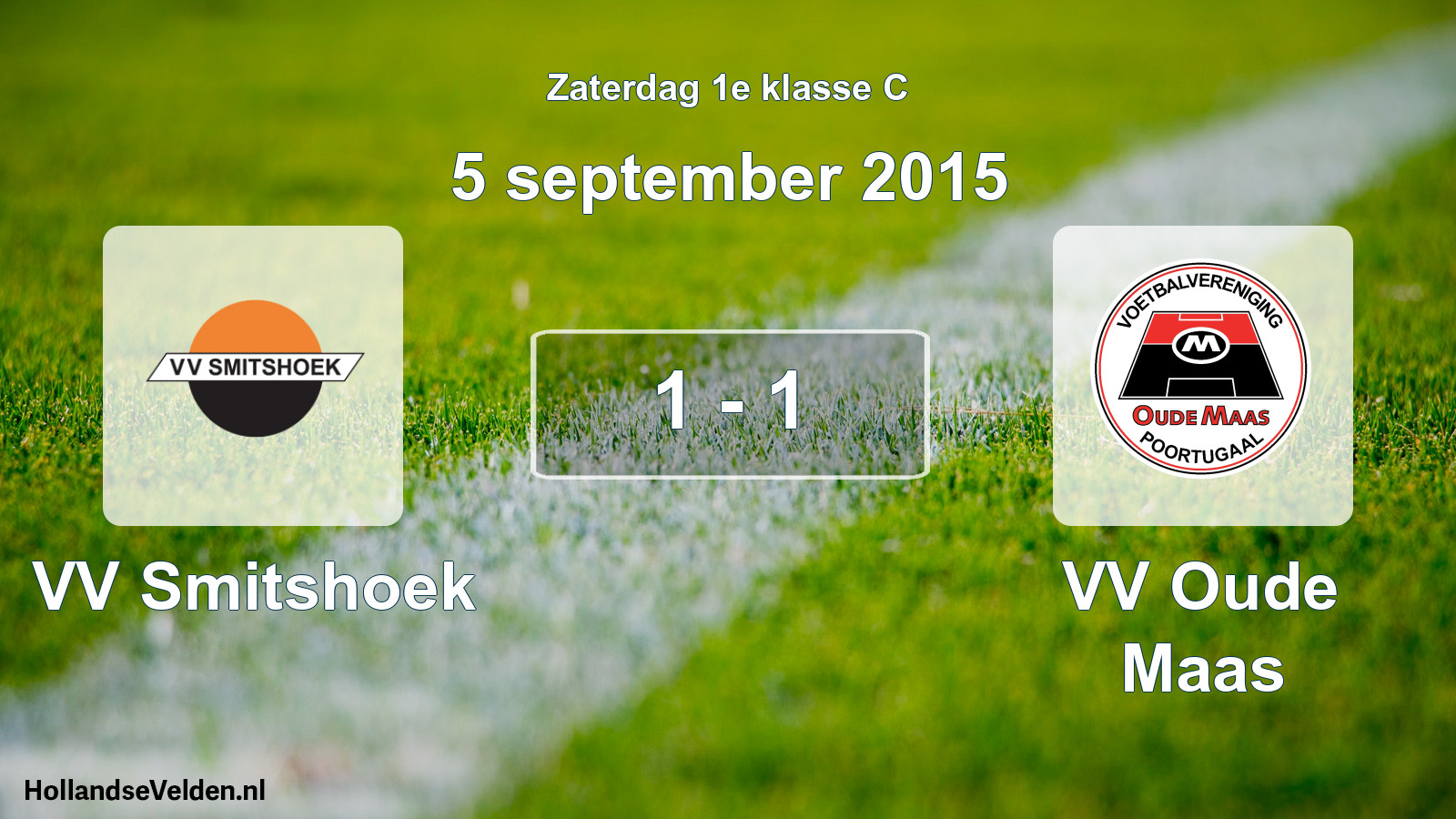 Total number of matches played: VV Smitshoek - VV Oude Maas 1 - 1 (5 September 2015)