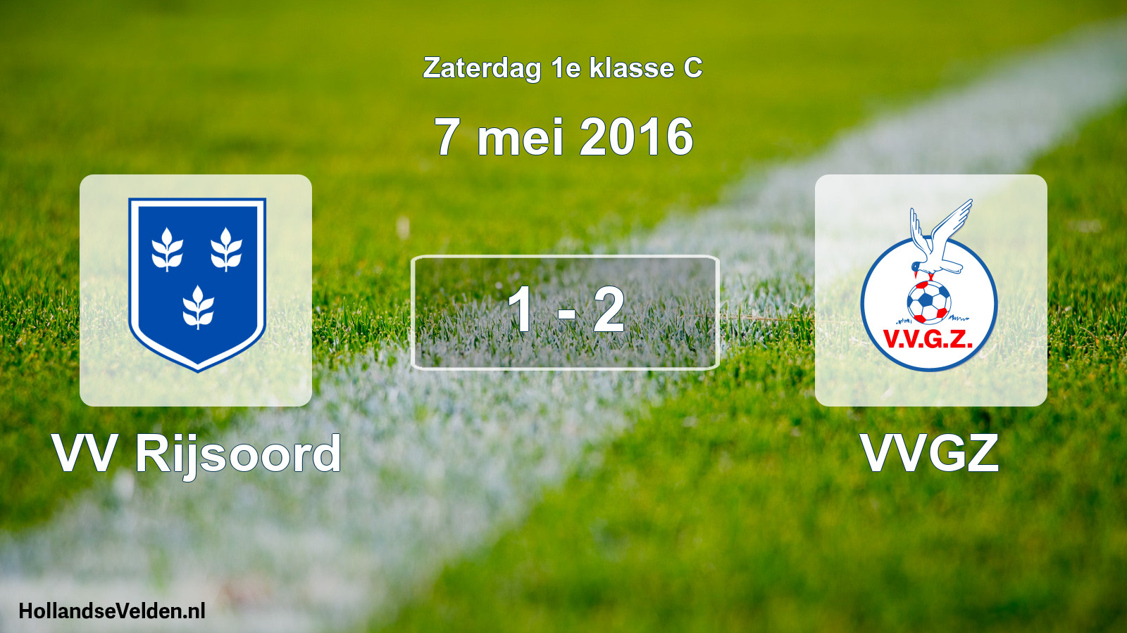 Total number of matches played: VV Rijsoord - VVGZ 1 - 2 (7 May 2016)