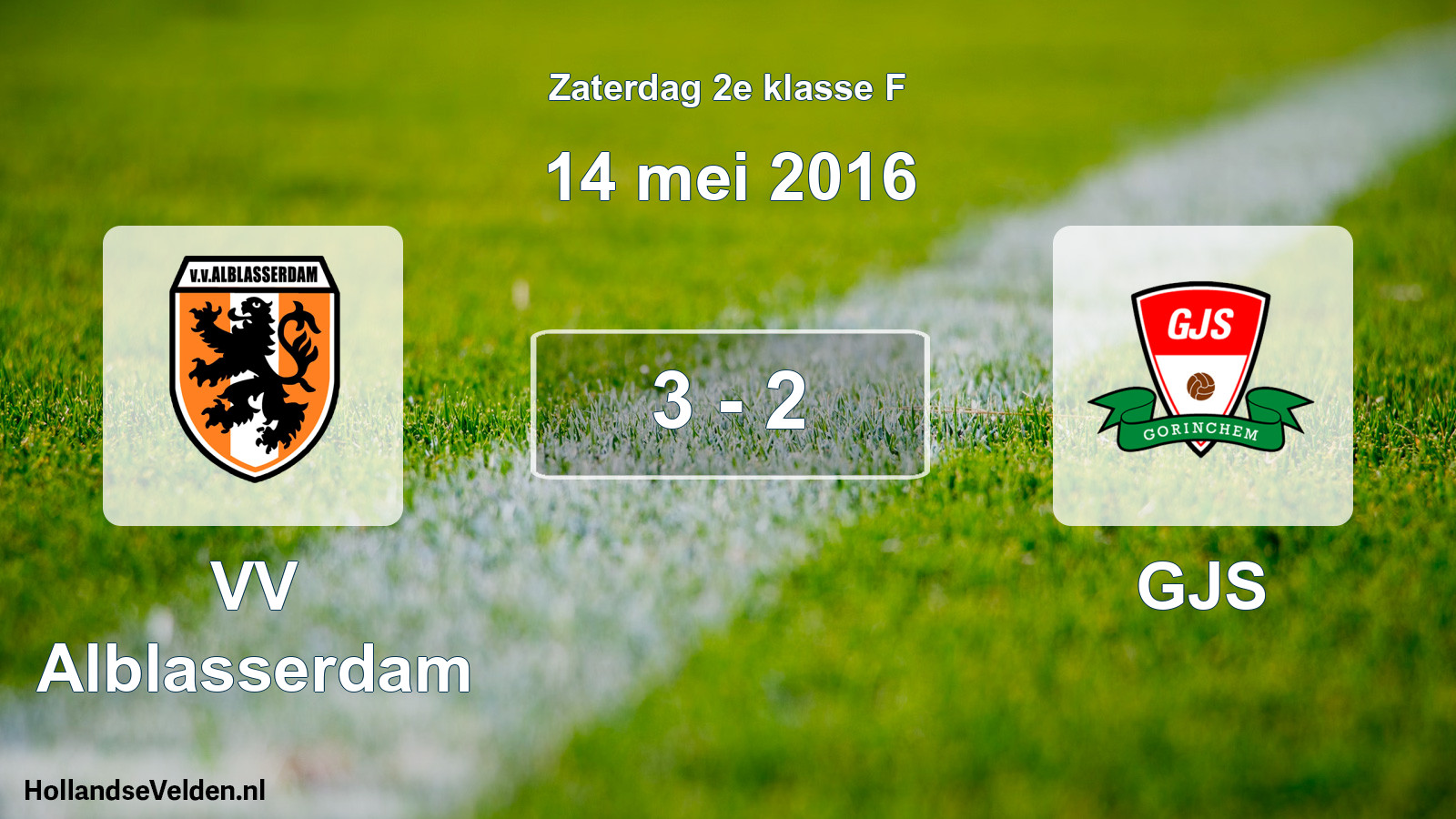 Total number of matches played: VV Alblasserdam - GJS 3 - 2 (14 May 2016)