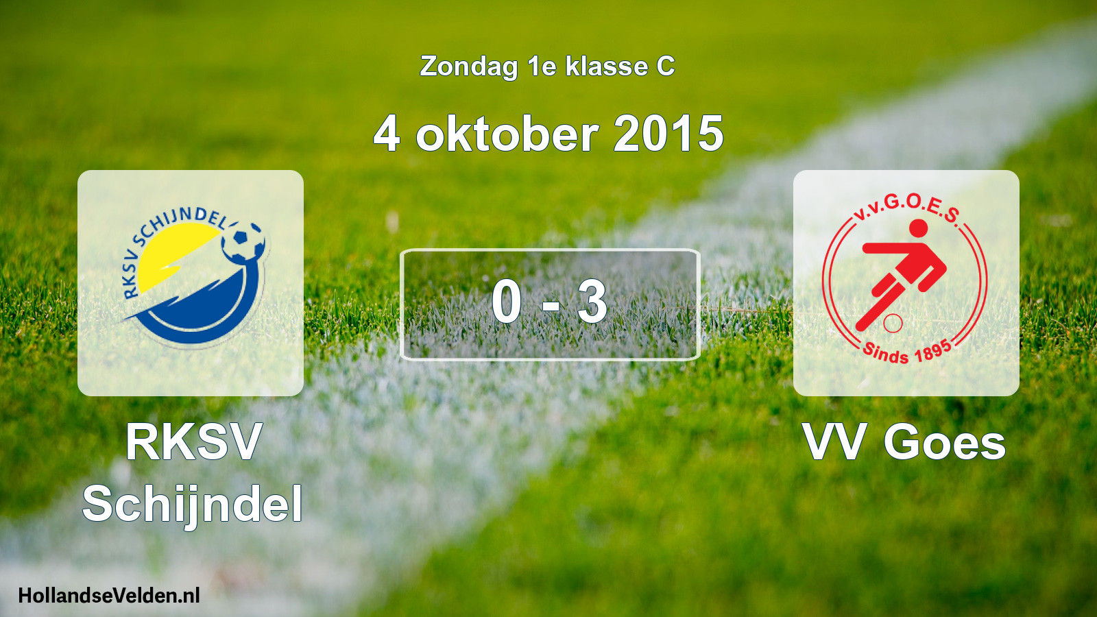 Total number of matches played: RKSV Schijndel - VV Goes 0 - 3 (4 October 2015)
