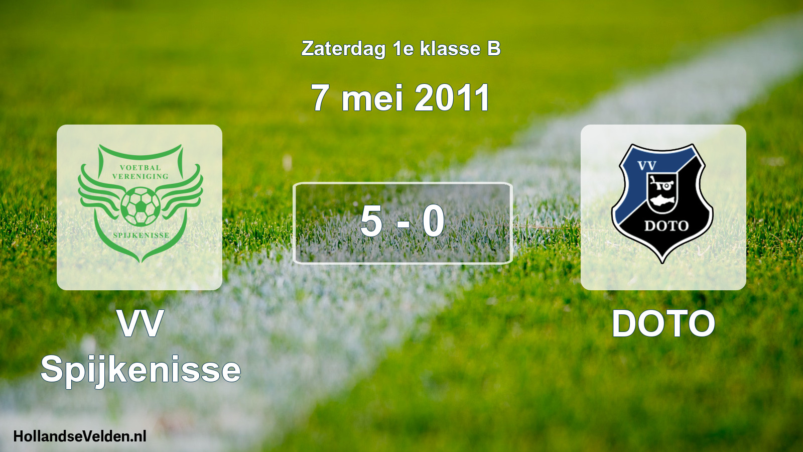 Total number of matches played: VV Spijkenisse - DOTO 5 - 0 (7 May 2011)