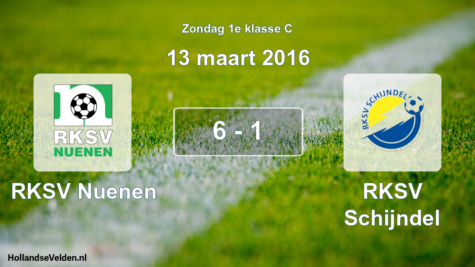 Total number of matches played: RKSV Nuenen - RKSV Schijndel 6 - 1 (13 March 2016)
