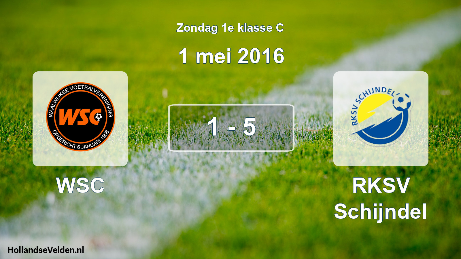 Total number of matches played: WSC - RKSV Schijndel 1 - 5 (1 May 2016)