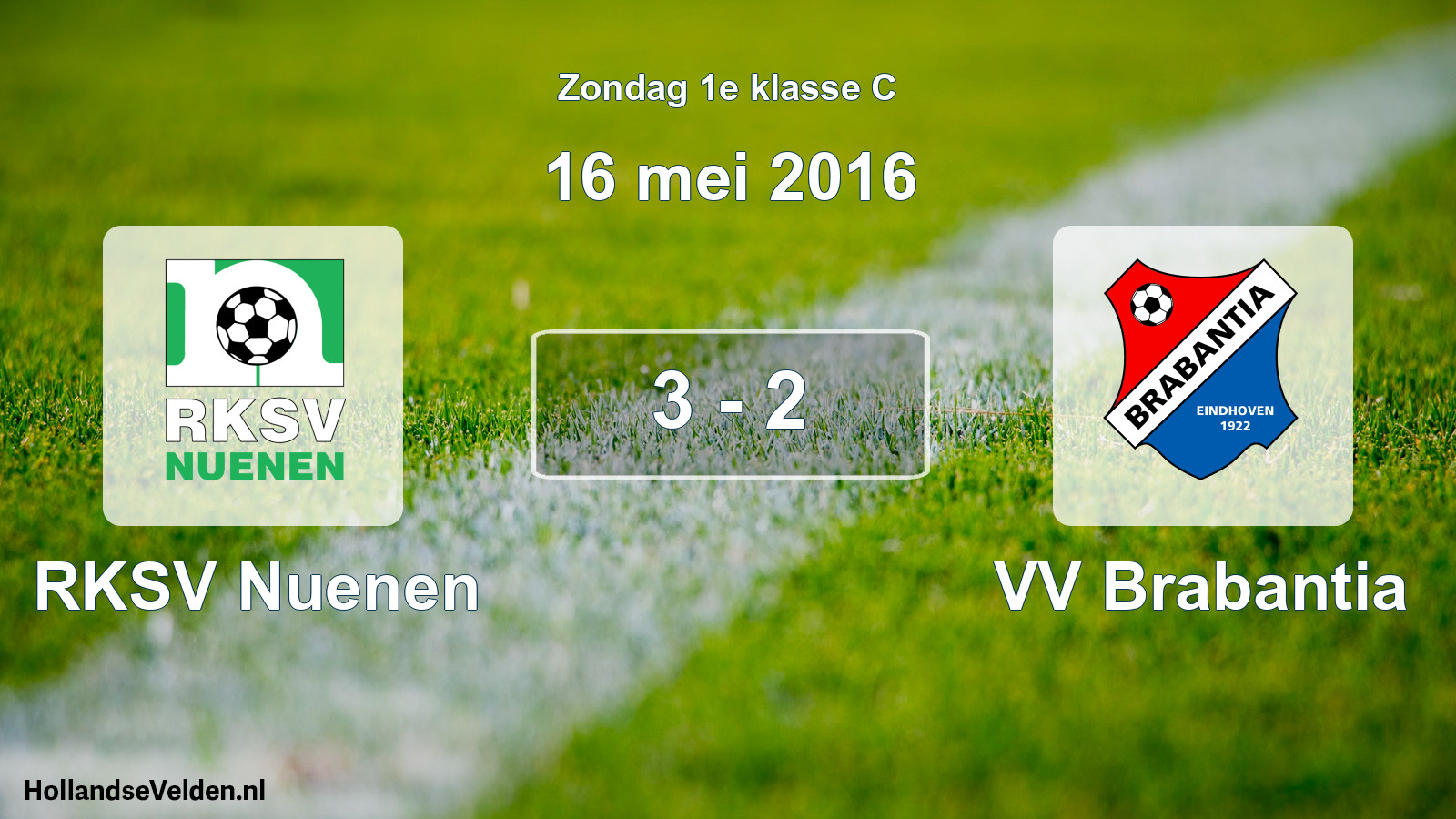 Total number of matches played: RKSV Nuenen - VV Brabantia 3 - 2 (16 May 2016)