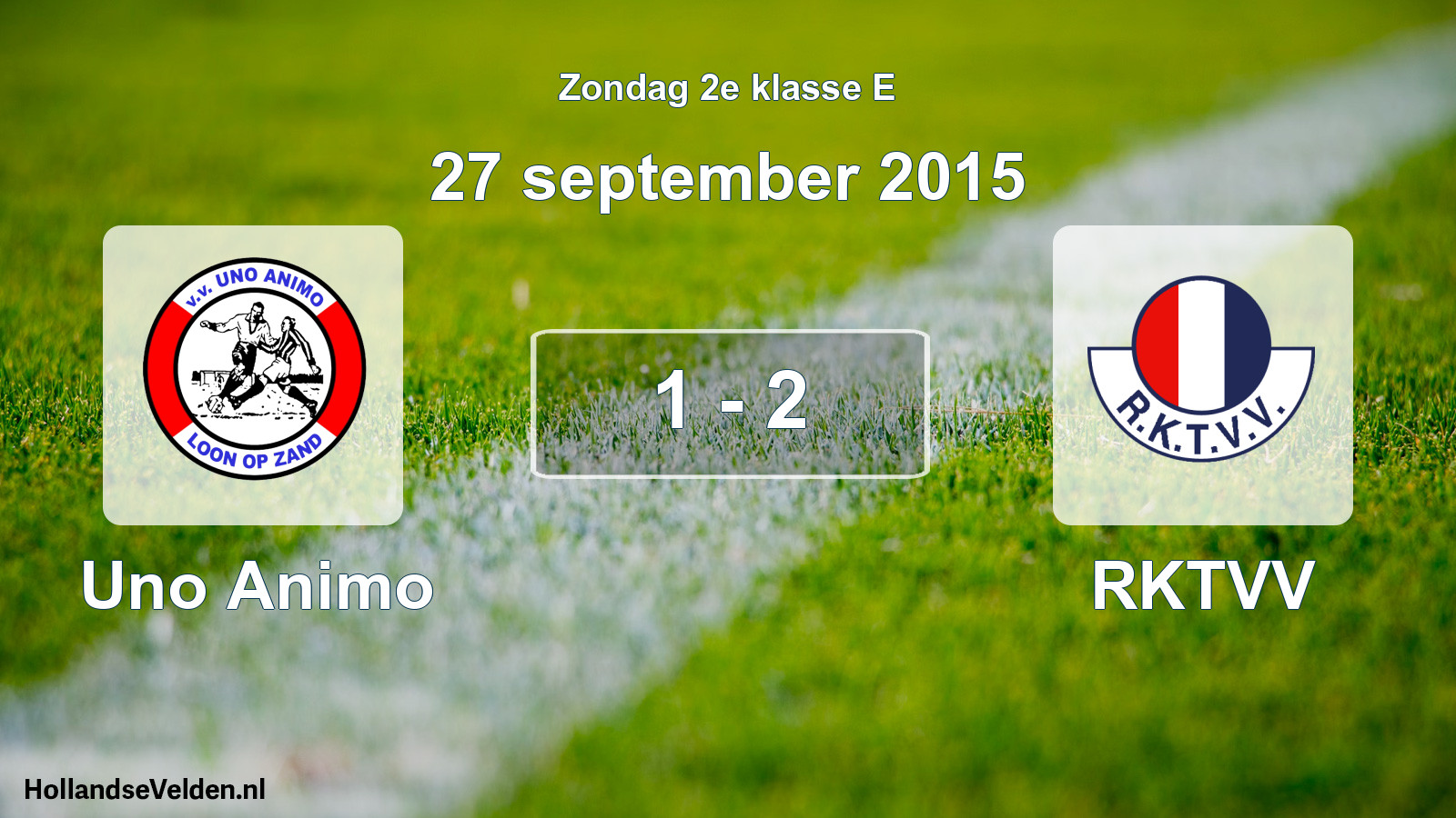 Total number of matches played: Uno Animo - RKTVV 1 - 2 (27 September 2015)