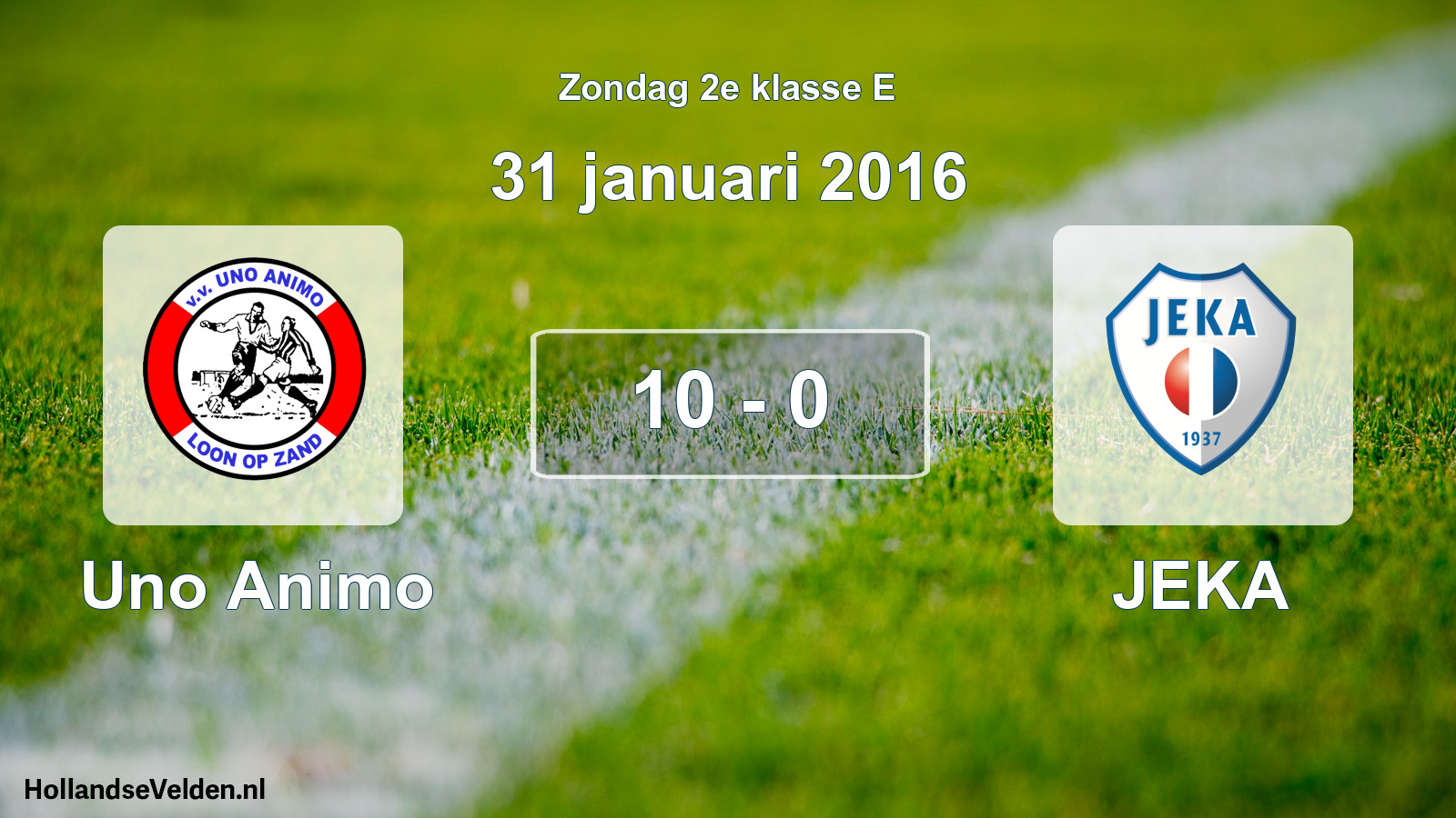Total number of matches played: Uno Animo - JEKA 10 - 0 (31 January 2016)