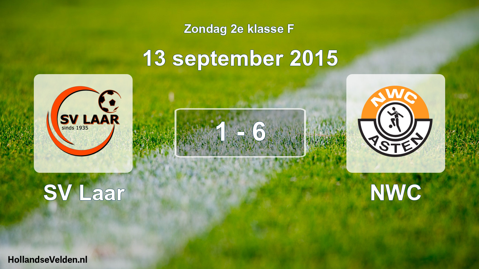 Total number of matches played: SV Laar - NWC 1 - 6 (13 September 2015)