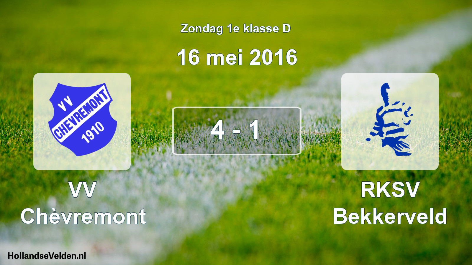 Total number of matches played: VV Chèvremont - RKSV Bekkerveld 4 - 1 (16 May 2016)
