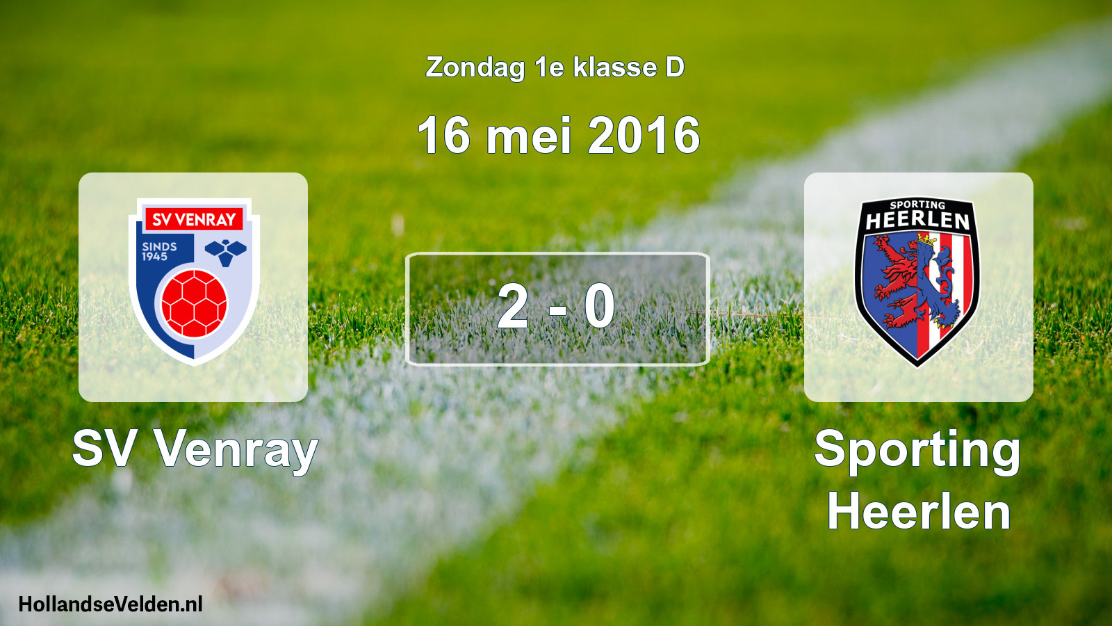Total number of matches played: SV Venray - Sporting Heerlen 2 - 0 (16 May 2016)