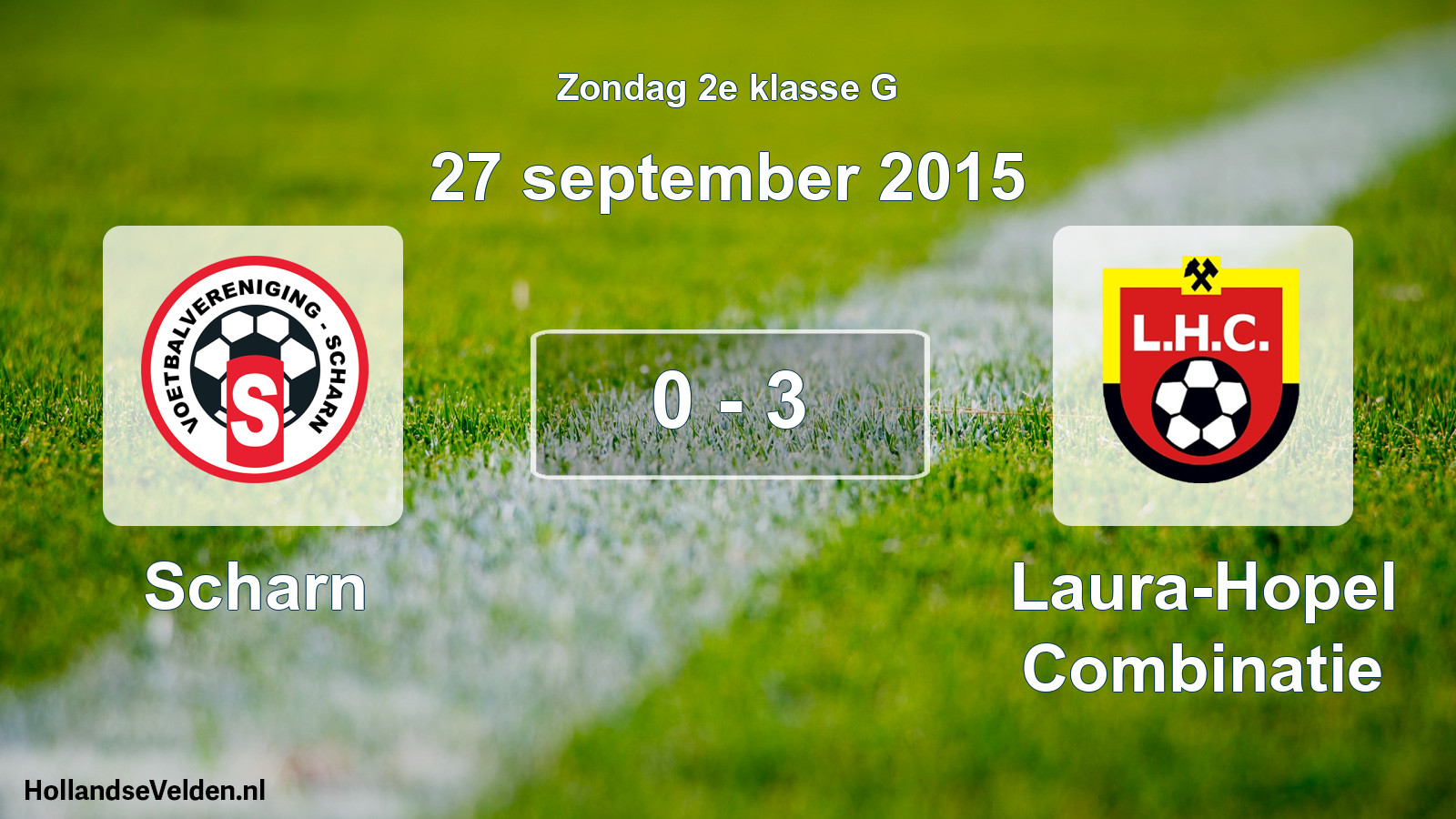 Total number of matches played: Scharn - Laura-Hopel Combinatie 0 - 3 (27 September 2015)