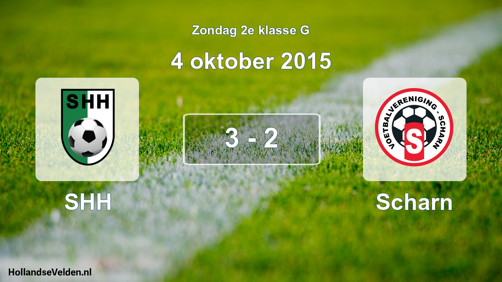 Total number of matches played: SHH - Scharn 3 - 2 (4 October 2015)