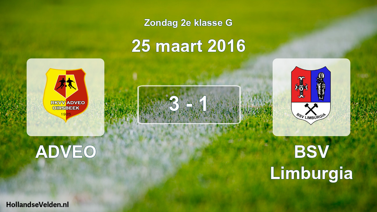 Total number of matches played: ADVEO - BSV Limburgia 3 - 1 (25 March 2016)
