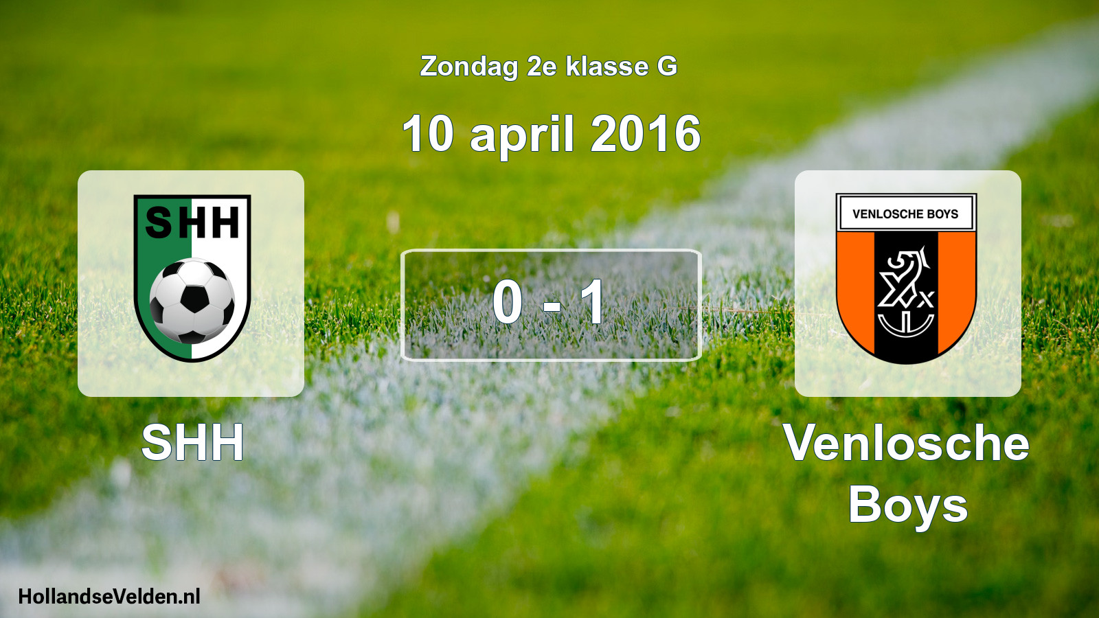 Total number of matches played: SHH - Venlosche Boys 0 - 1 (10 April 2016)