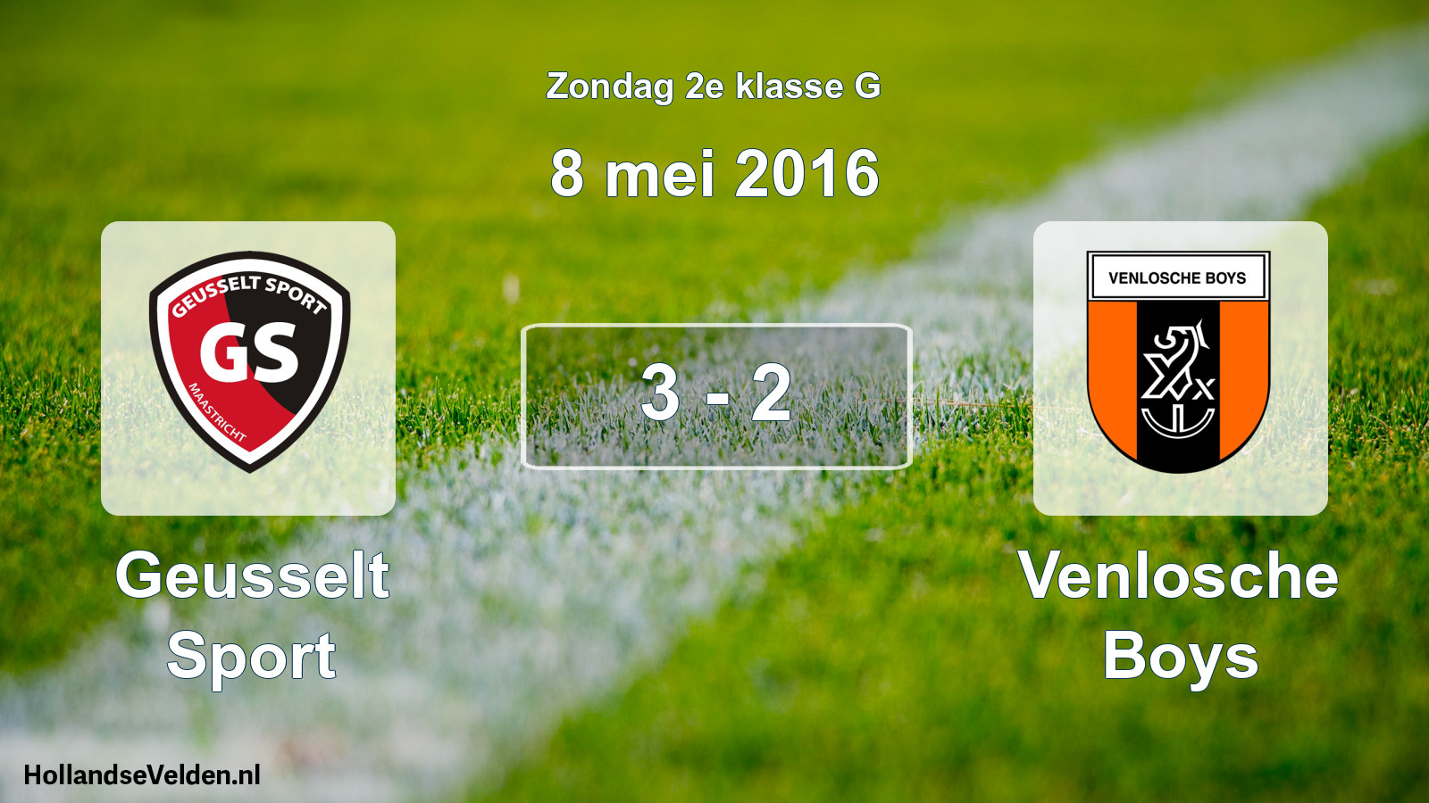 Total number of matches played: Geusselt Sport - Venlosche Boys 3 - 2 (8 May 2016)