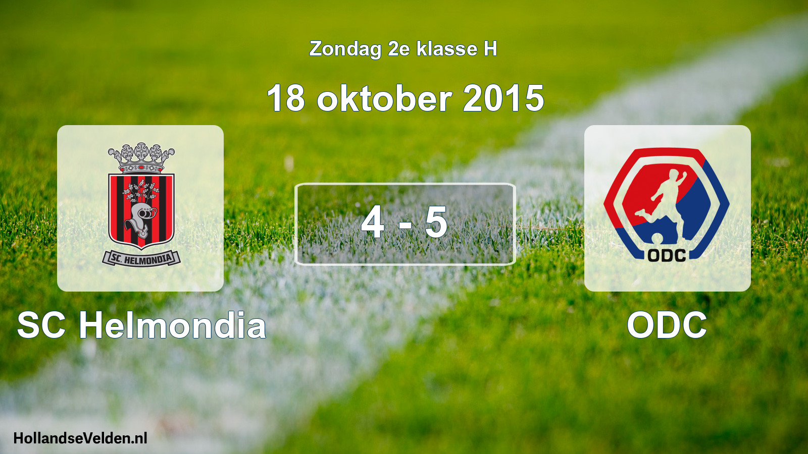 Total number of matches played: SC Helmondia - ODC 4 - 5 (18 October 2015)