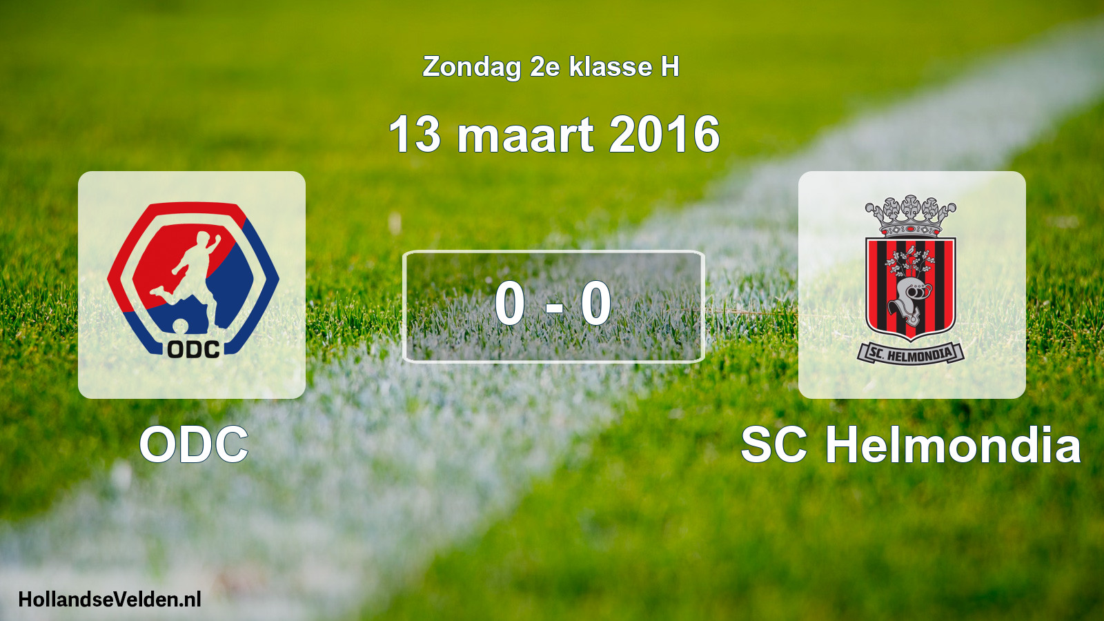 Total number of matches played: ODC - SC Helmondia 0 - 0 (13 March 2016)