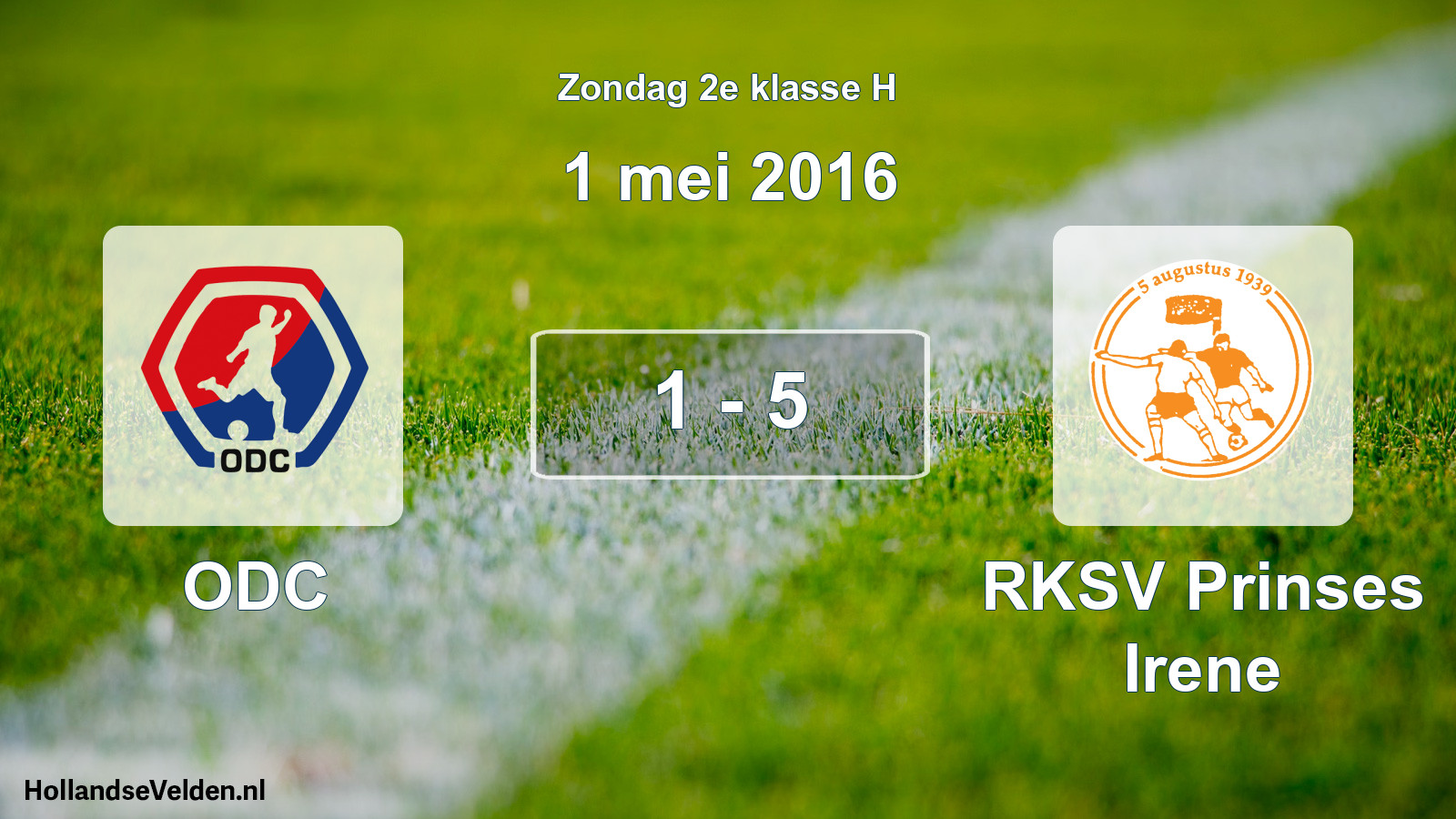 Total number of matches played: ODC - RKSV Prinses Irene 1 - 5 (1 May 2016)