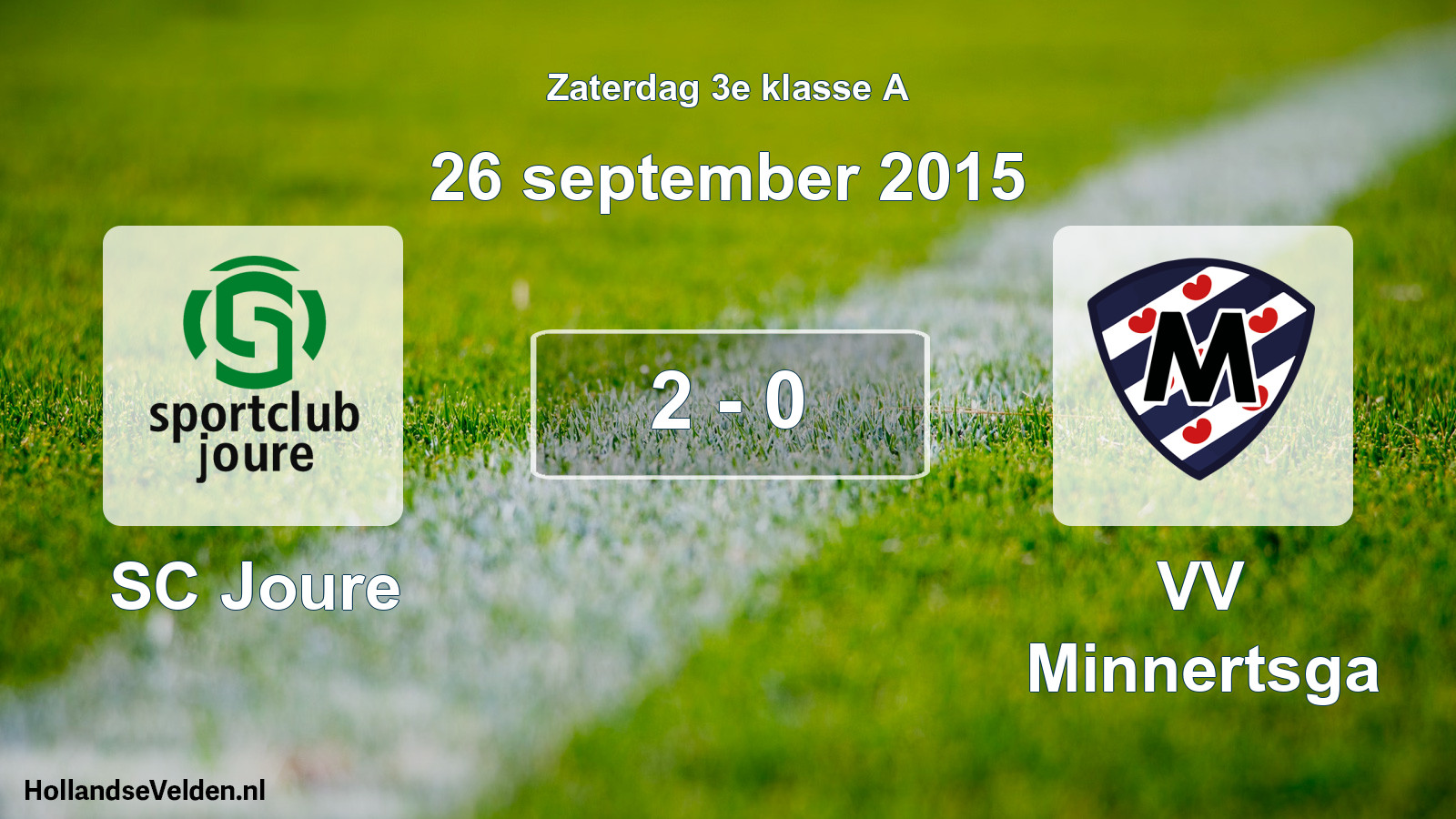 Total number of matches played: SC Joure - VV Minnertsga 2 - 0 (26 September 2015)