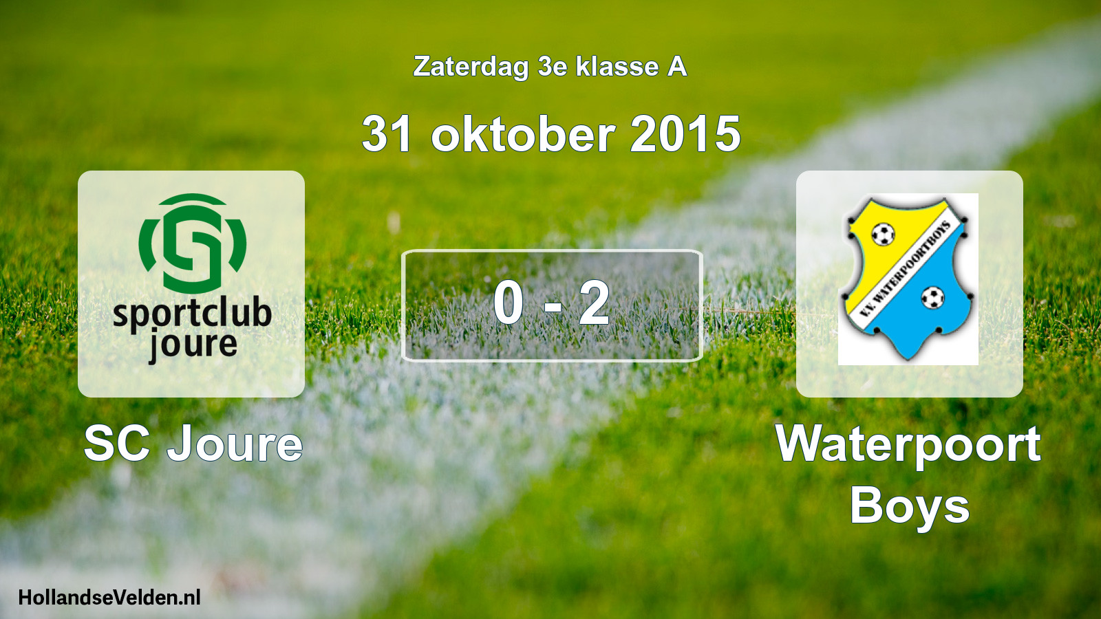 Total number of matches played: SC Joure - Waterpoort Boys 0 - 2 (31 October 2015)