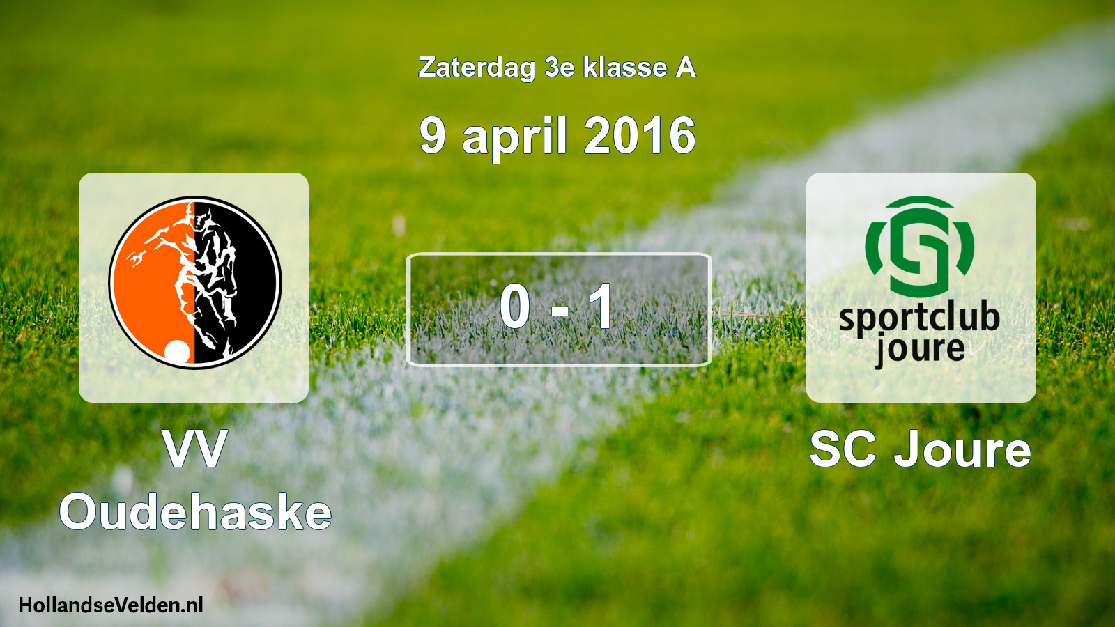 Total number of matches played: VV Oudehaske - SC Joure 0 - 1 (9 April 2016)