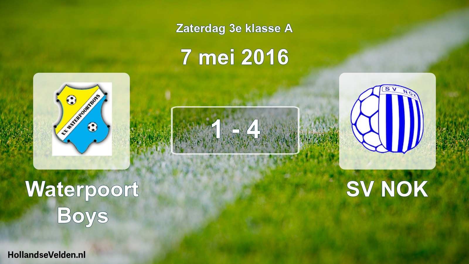 Total number of matches played: Waterpoort Boys - SV NOK 1 - 4 (7 May 2016)