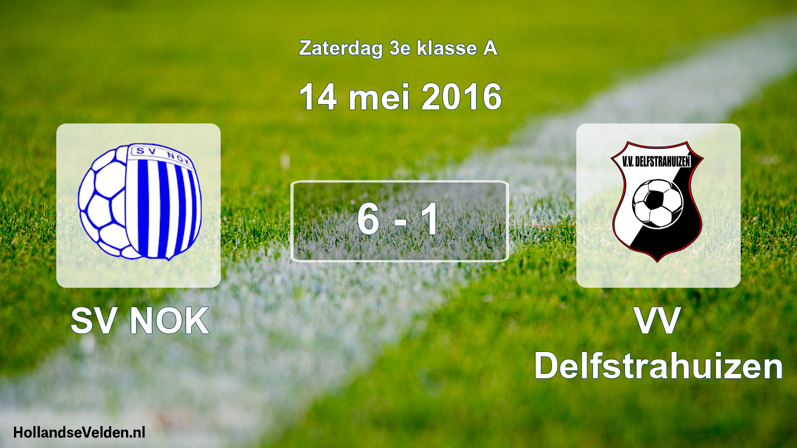 Total number of matches played: SV NOK - VV Delfstrahuizen 6 - 1 (14 May 2016)