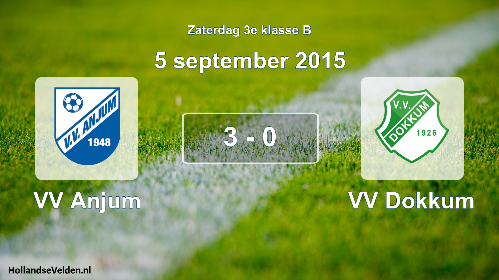Total number of matches played: VV Anjum - VV Dokkum 3 - 0 (5 September 2015)
