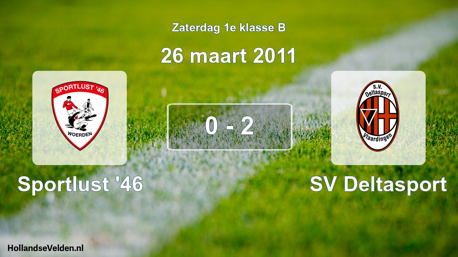 Total number of matches played: Sportlust '46 - SV Deltasport 0 - 2 (26 March 2011)