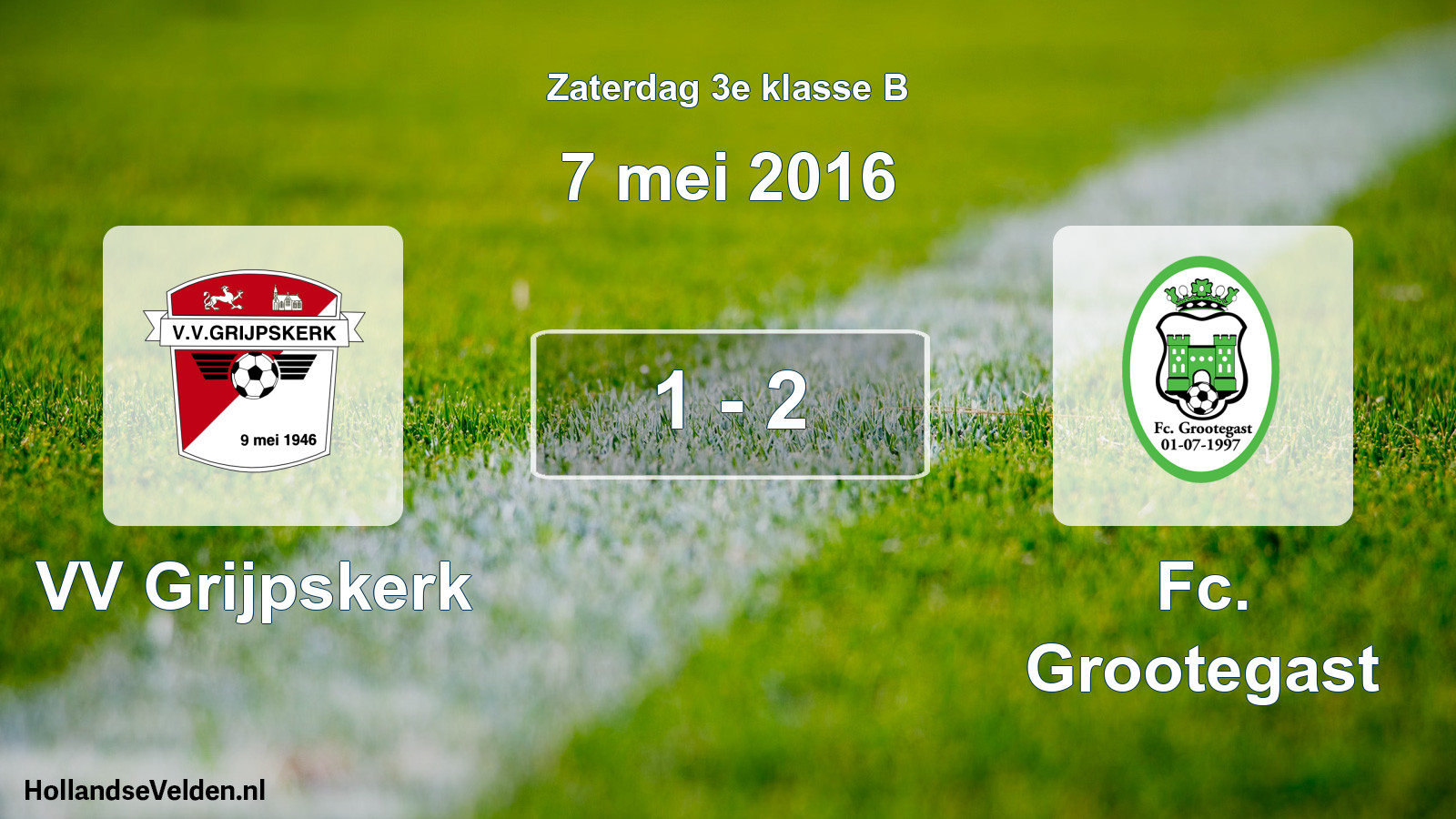 Total number of matches played: VV Grijpskerk - Fc. Grootegast 1 - 2 (7 May 2016)