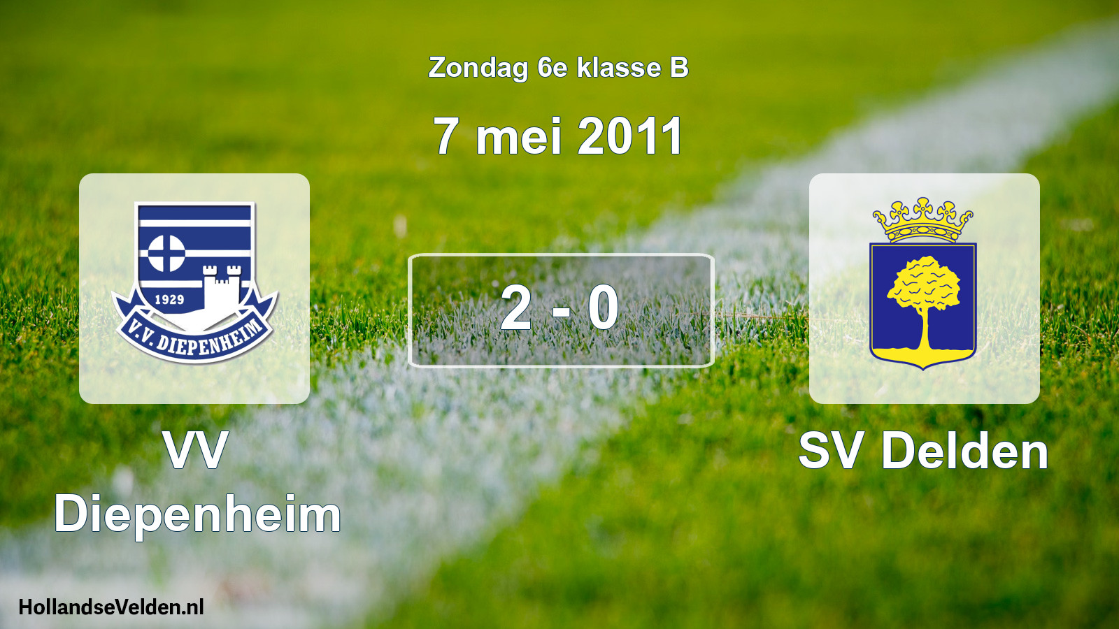 Total number of matches played: VV Diepenheim - SV Delden 2 - 0 (7 May 2011)