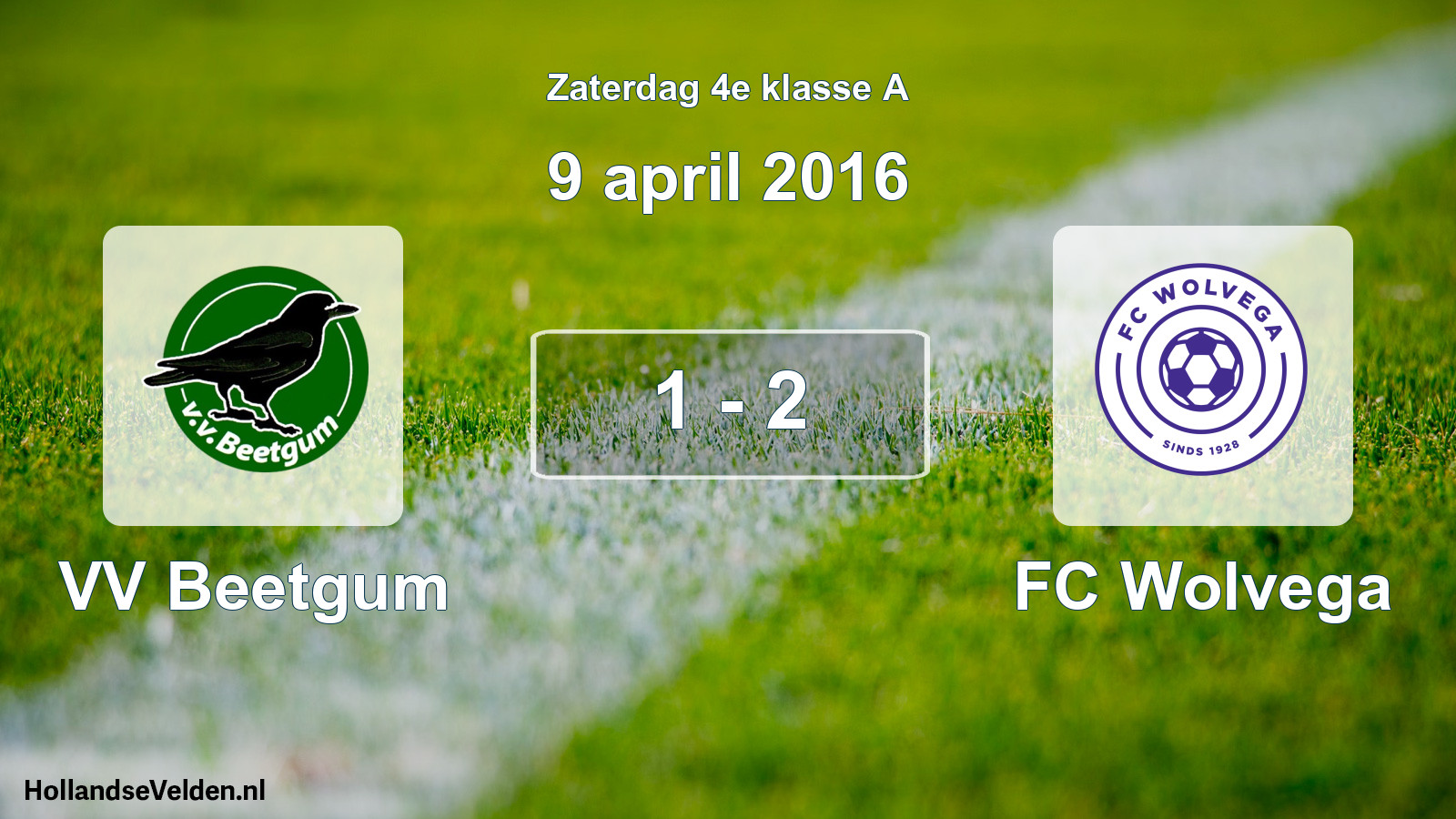 Total number of matches played: VV Beetgum - FC Wolvega 1 - 2 (9 April 2016)