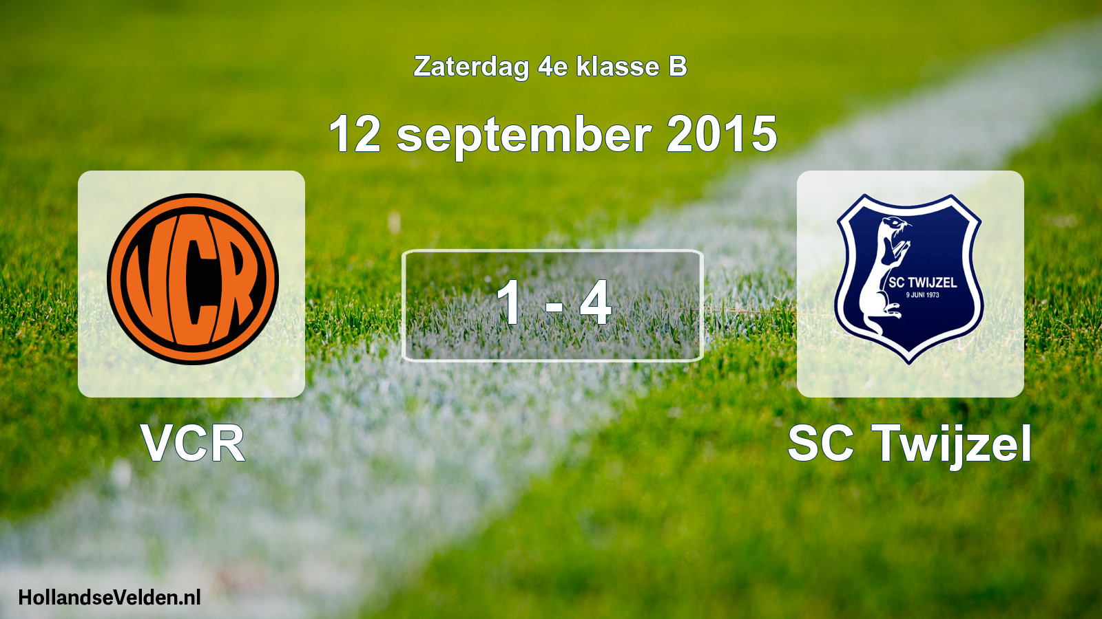 Total number of matches played: VCR - SC Twijzel 1 - 4 (12 September 2015)