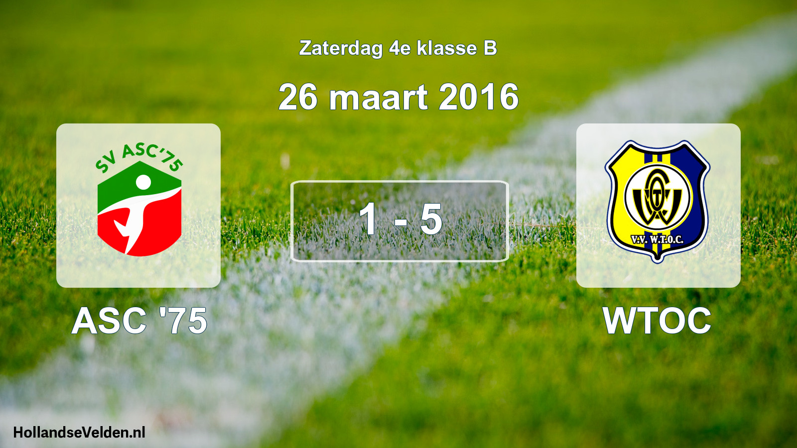 Total number of matches played: ASC '75 - WTOC 1 - 5 (26 March 2016)