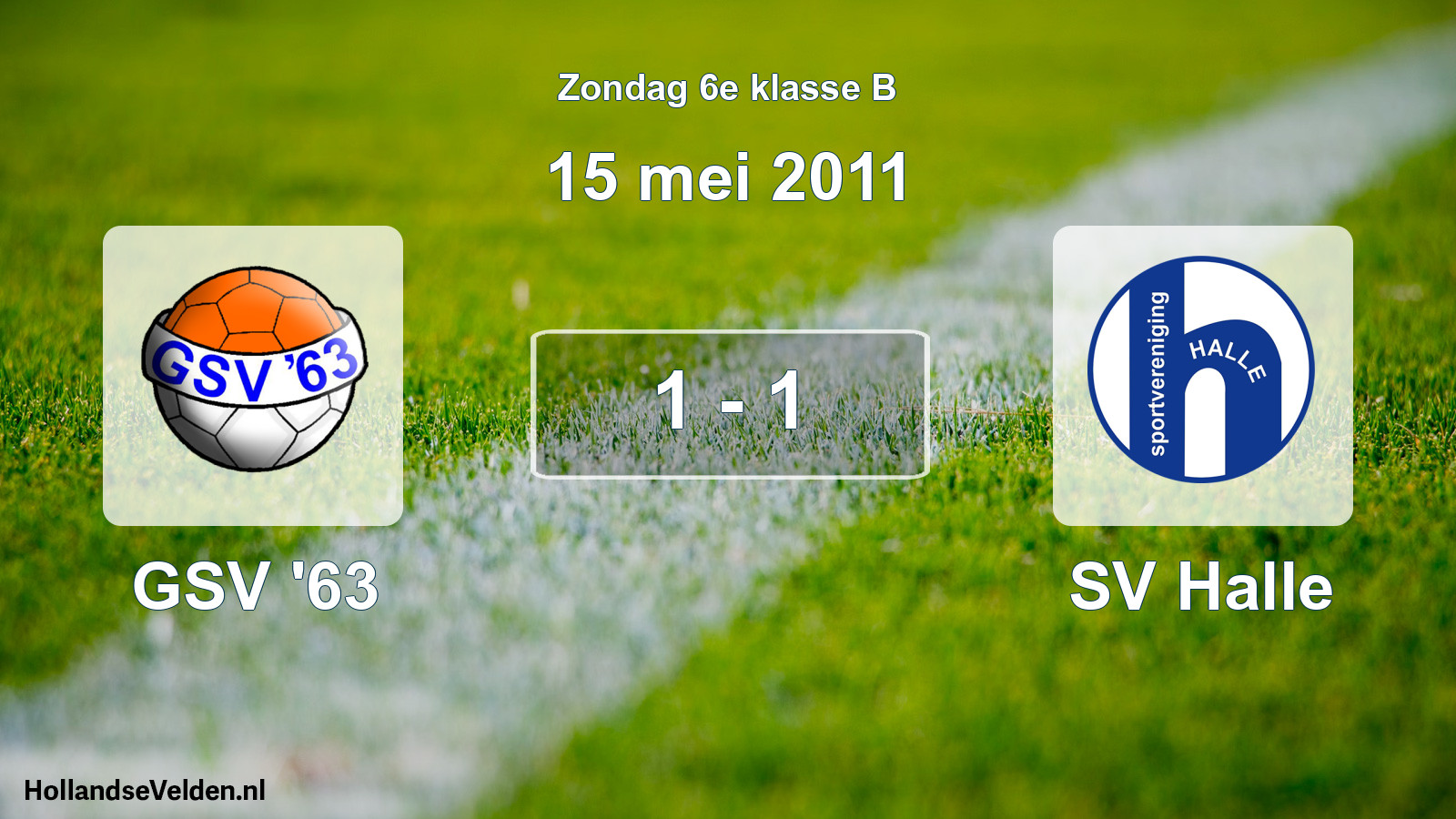 Total number of matches played: GSV '63 - SV Halle 1 - 1 (15 May 2011)