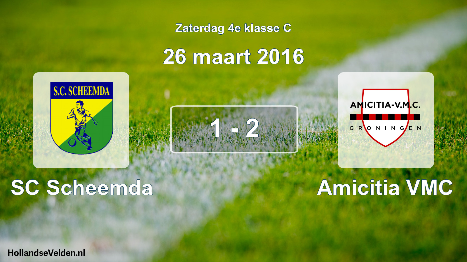 Total number of matches played: SC Scheemda - Amicitia VMC 1 - 2 (26 March 2016)