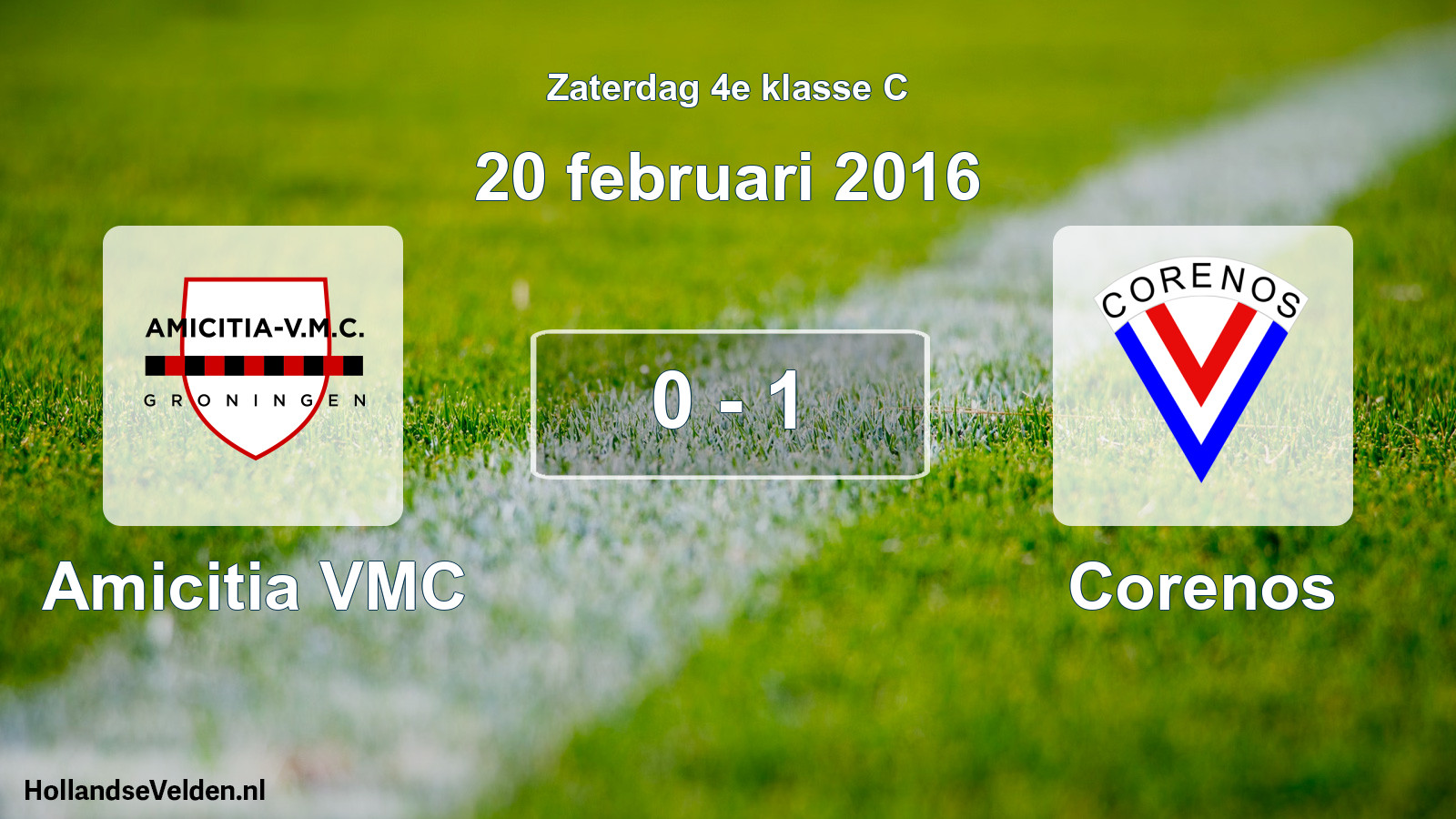 Total number of matches played: Amicitia VMC - Corenos 0 - 1 (20 February 2016)