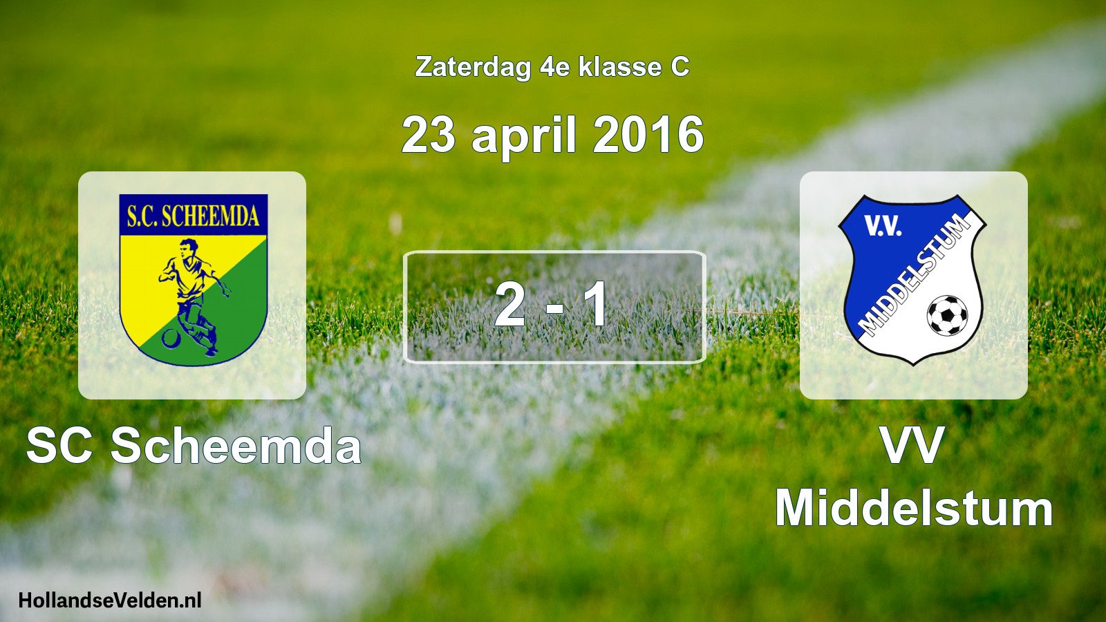 Total number of matches played: SC Scheemda - VV Middelstum 2 - 1 (23 April 2016)