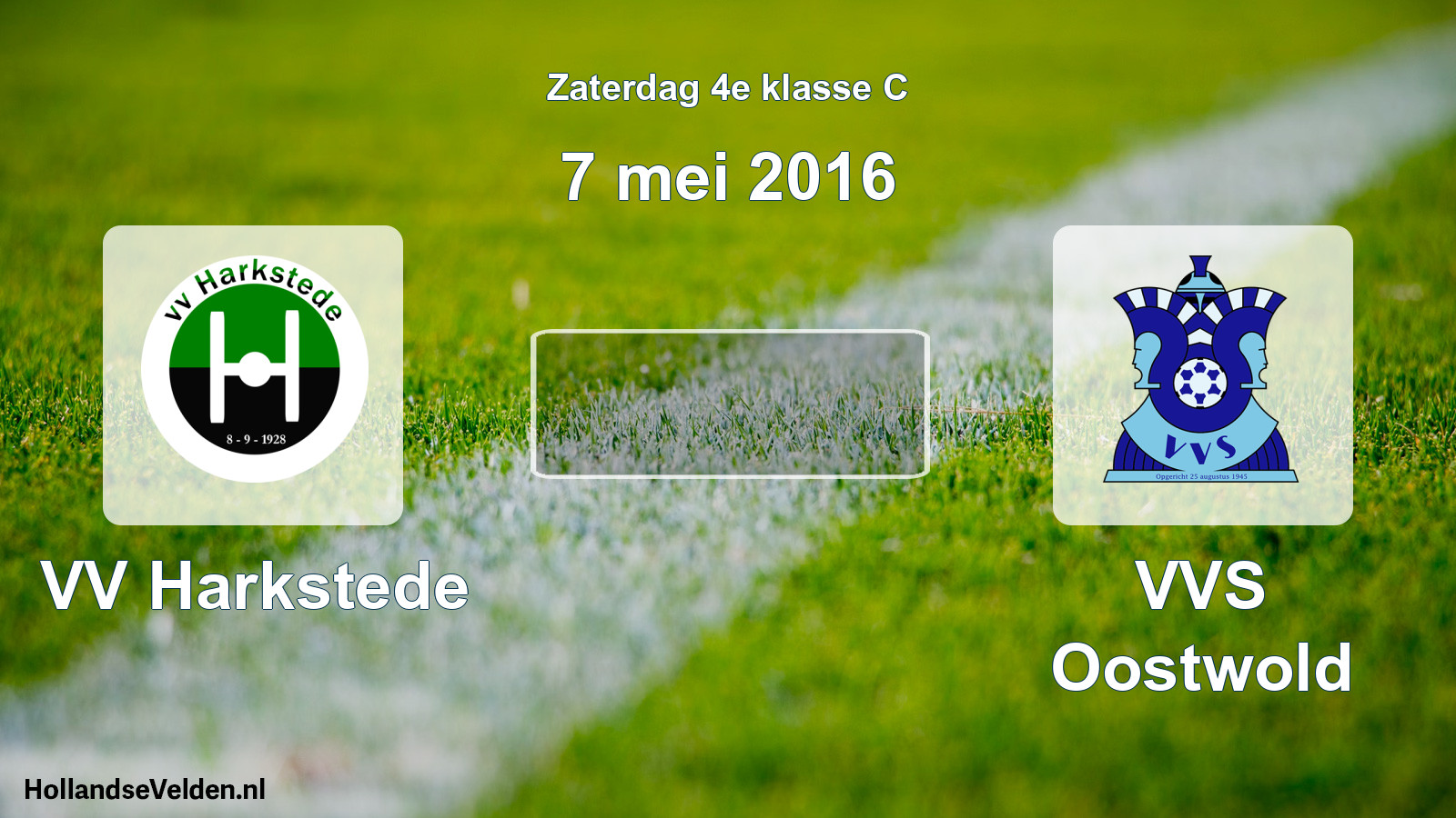 Scheduled Match: VV Harkstede - VVS Oostwold (7 May 2016)