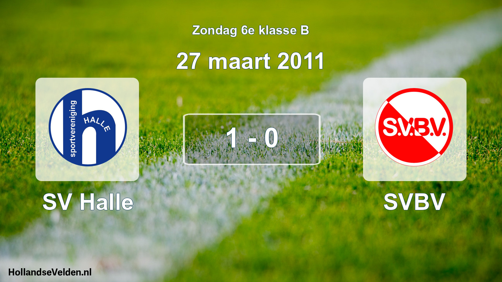 Total number of matches played: SV Halle - SVBV 1 - 0 (27 March 2011)