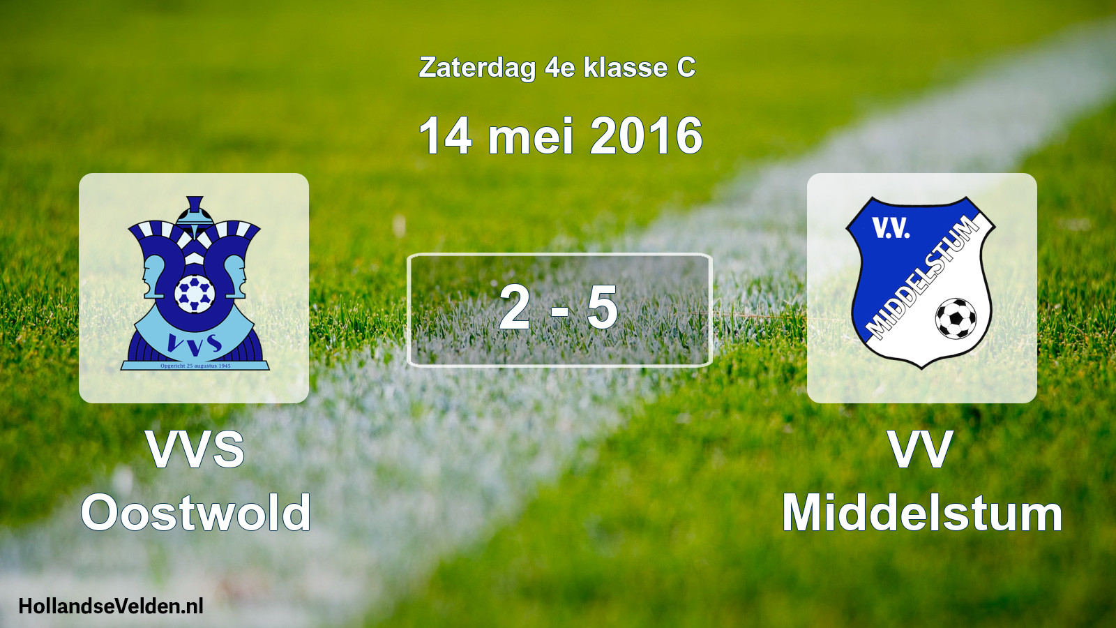 Total number of matches played: VVS Oostwold - VV Middelstum 2 - 5 (14 May 2016)