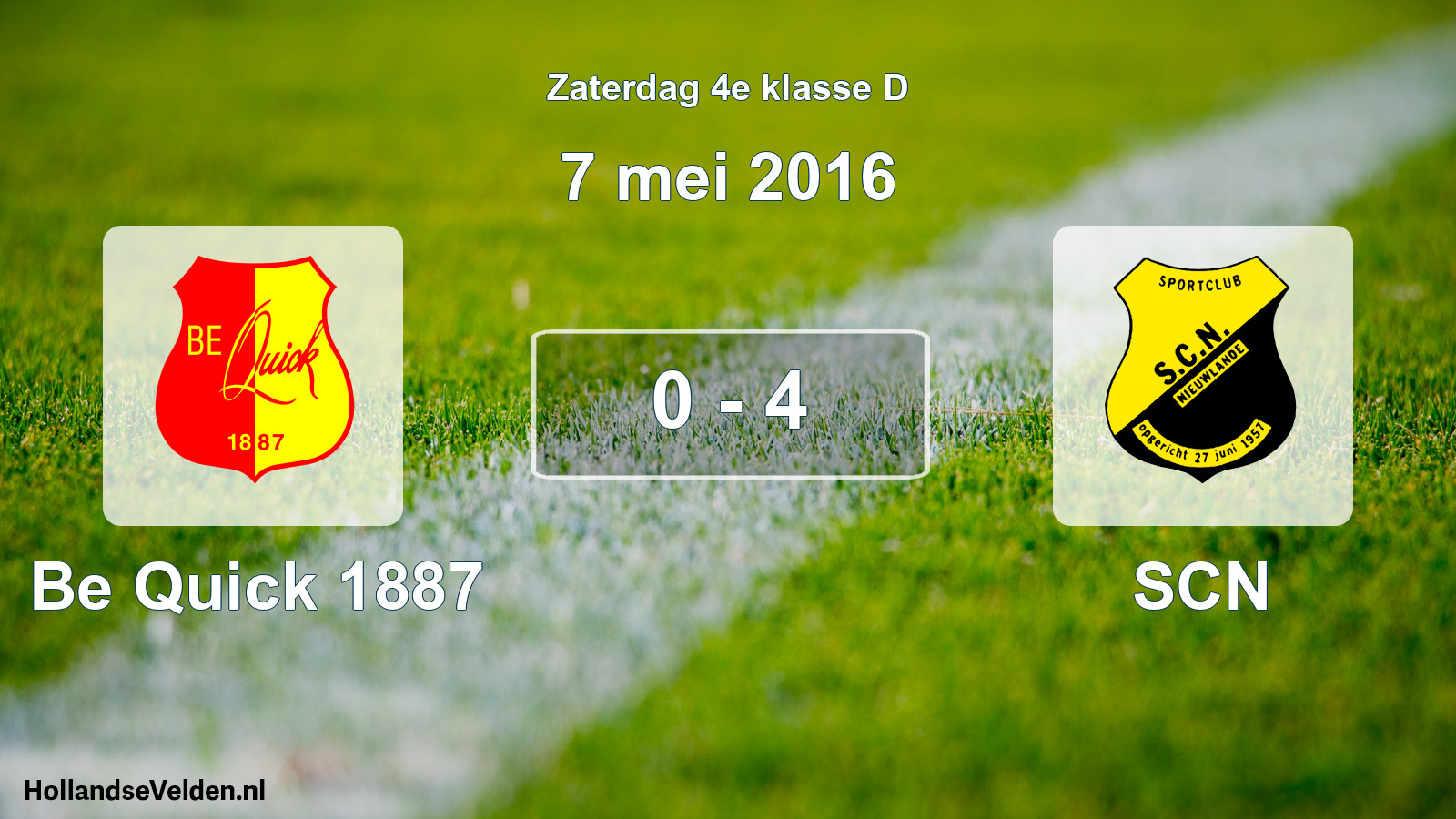 Total number of matches played: Be Quick 1887 - SCN 0 - 4 (7 May 2016)