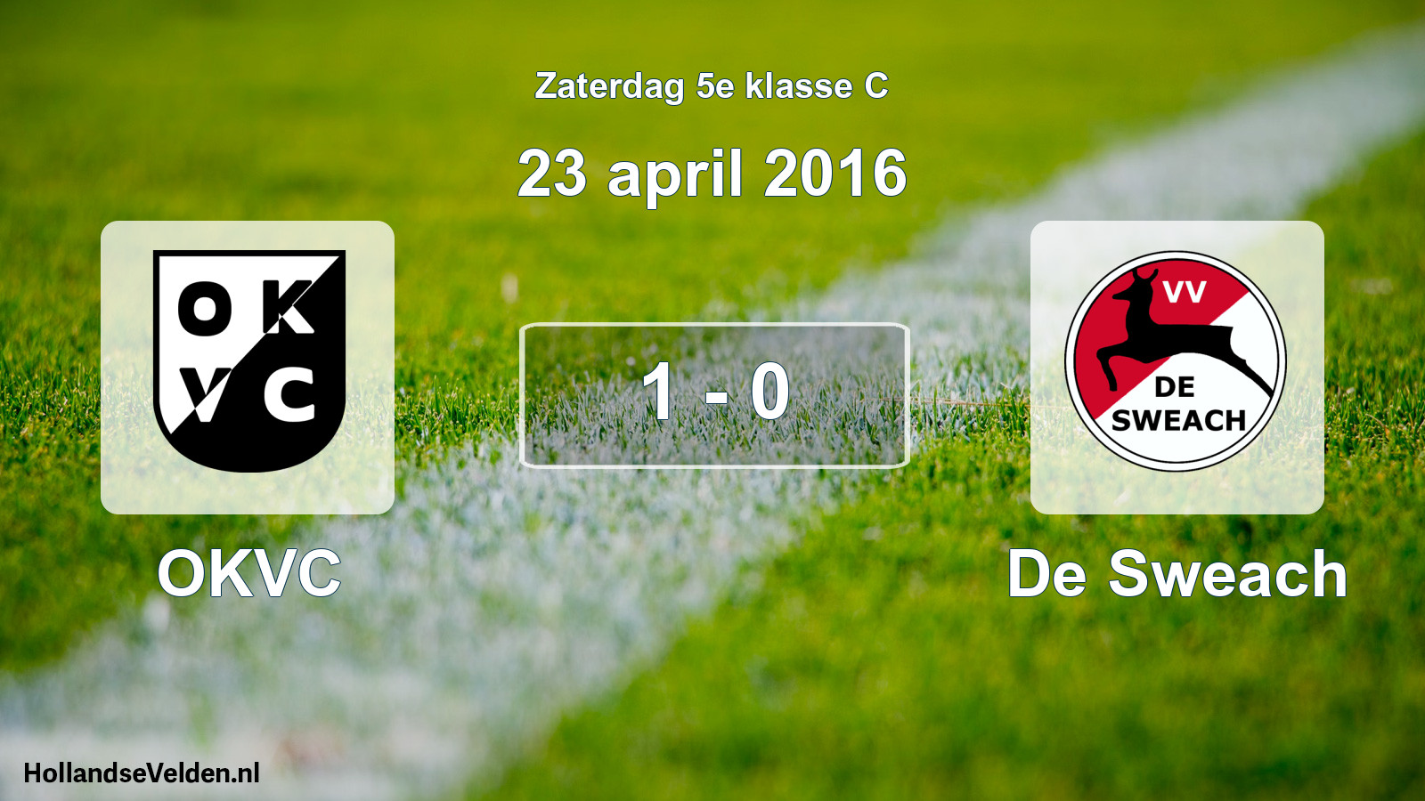 Total number of matches played: OKVC - De Sweach 1 - 0 (23 April 2016)