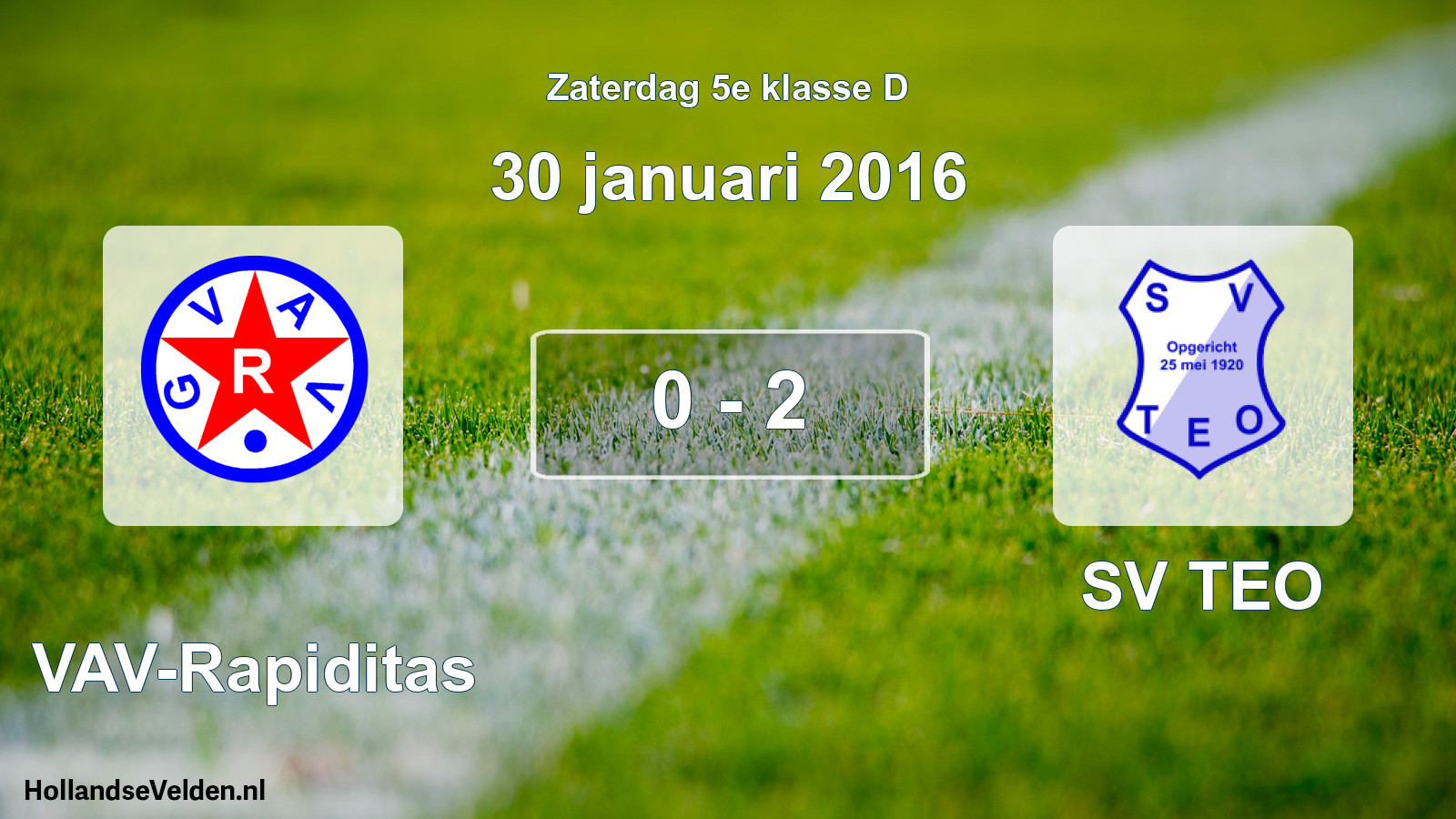 Total number of matches played: GVAV-Rapiditas - SV TEO 0 - 2 (30 January 2016)