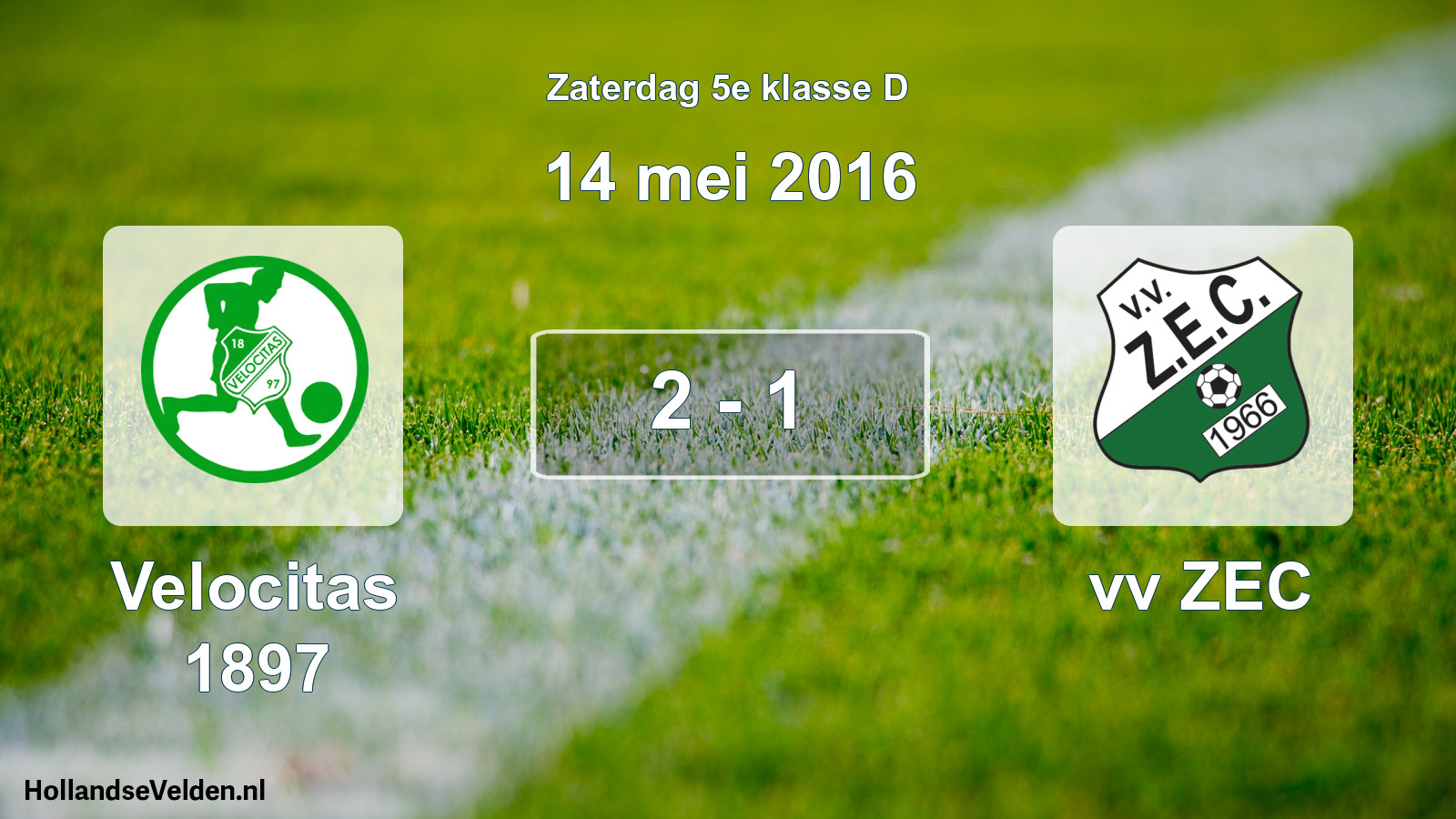 Total number of matches played: Velocitas 1897 - vv ZEC 2 - 1 (14 May 2016)