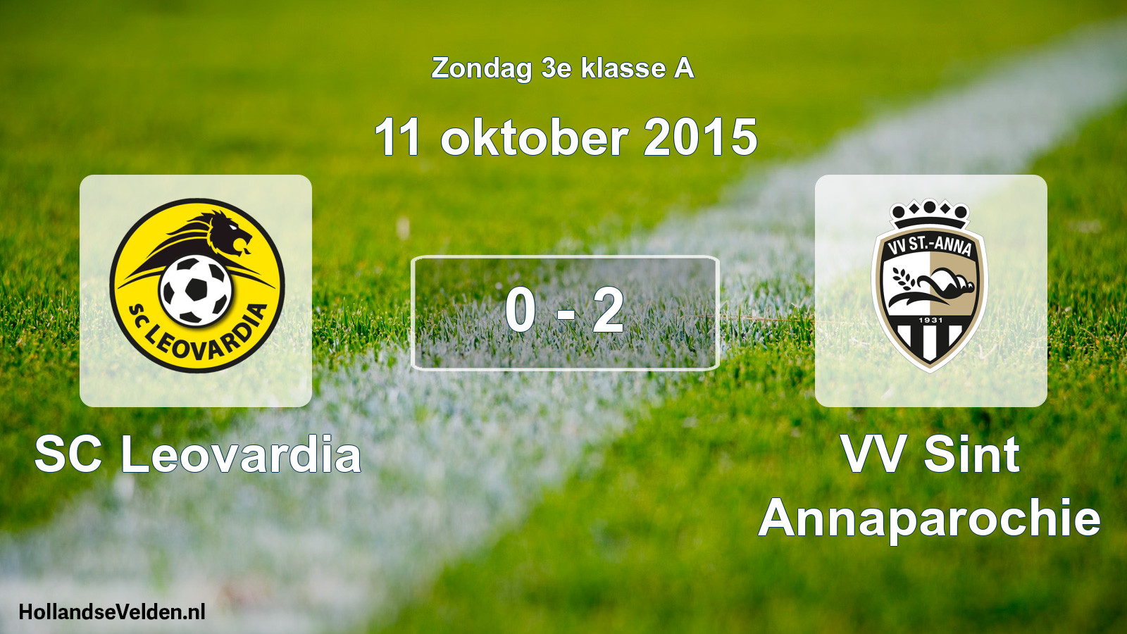 Total number of matches played: SC Leovardia - VV Sint Annaparochie 0 - 2 (11 October 2015)