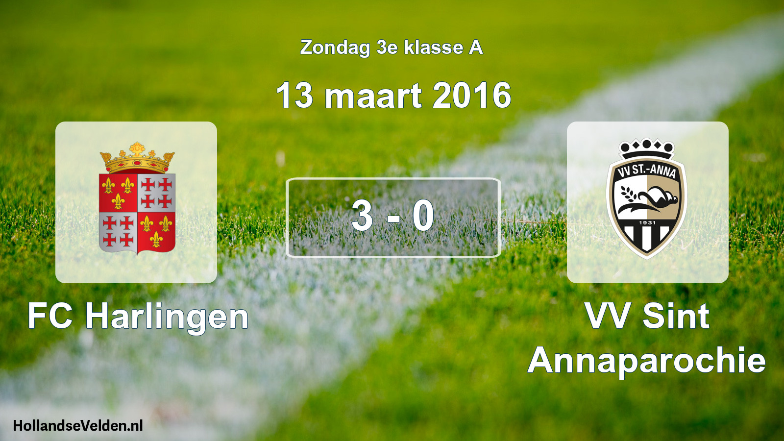Total number of matches played: FC Harlingen - VV Sint Annaparochie 3 - 0 (13 March 2016)